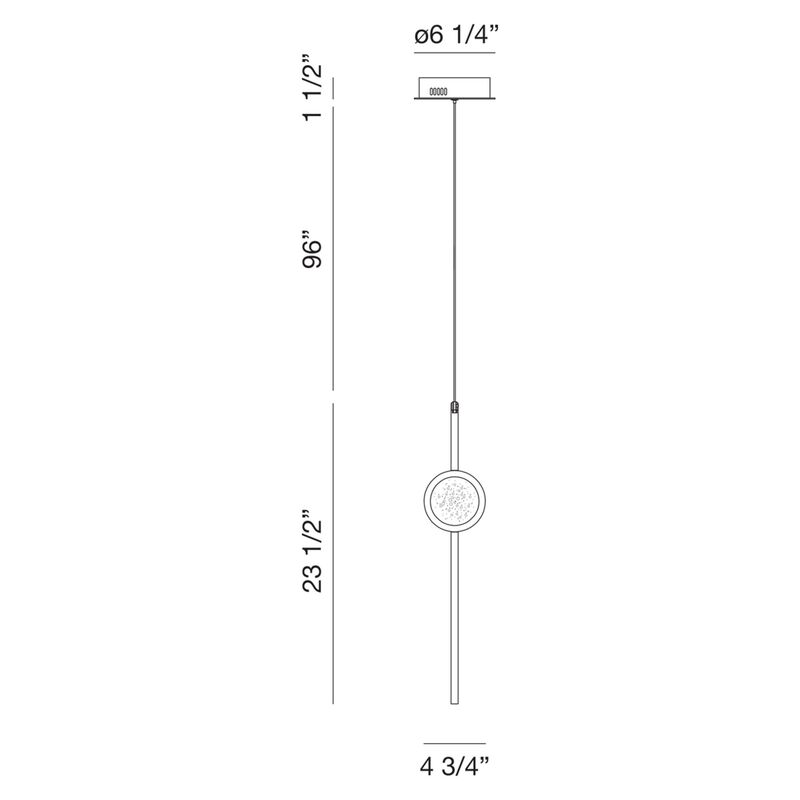 Barletta 24 Inch Mini Pendant by Eurofase Lighting