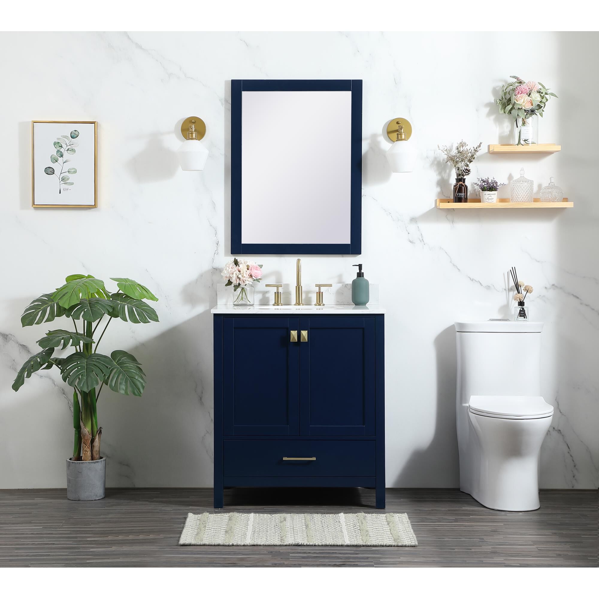 Shown in Blue finish