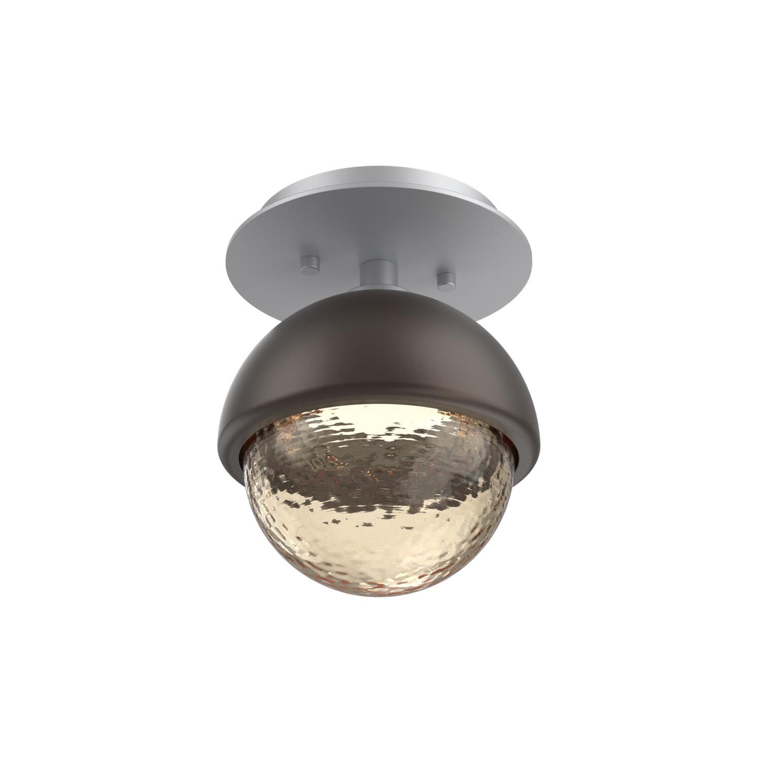 Shown in Classic Silver finish and Amber glass and Flat Bronze accent
