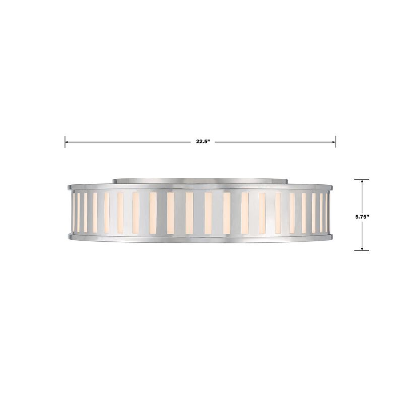 Kendal 22 Inch 4 Light Flush Mount by Crystorama
