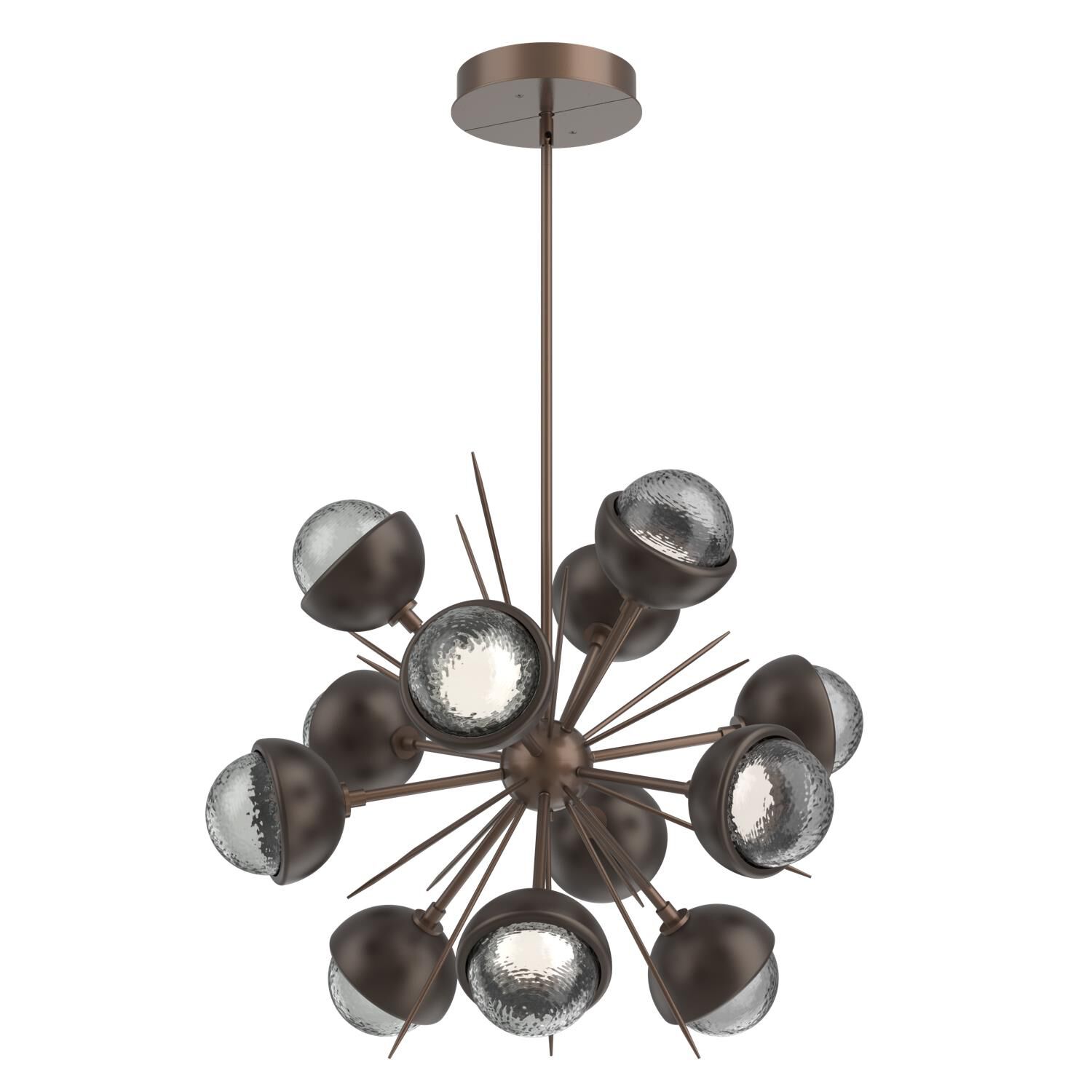 Shown in Burnished Bronze finish and Smoke glass and Flat Bronze accent