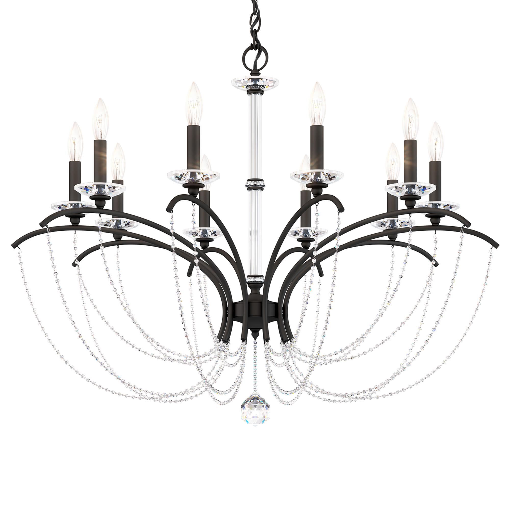 Shown in Black finish and Clear Optic crystal