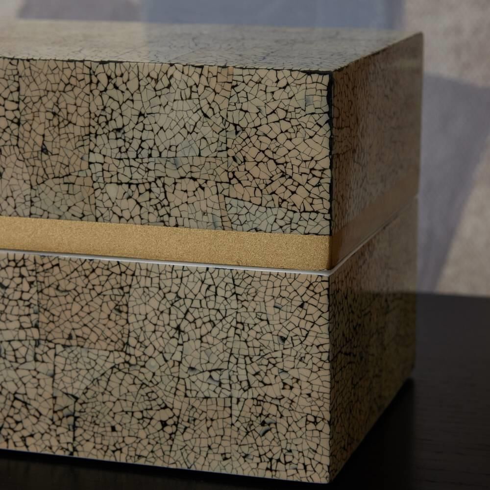 Shown in Ivory and Black finish