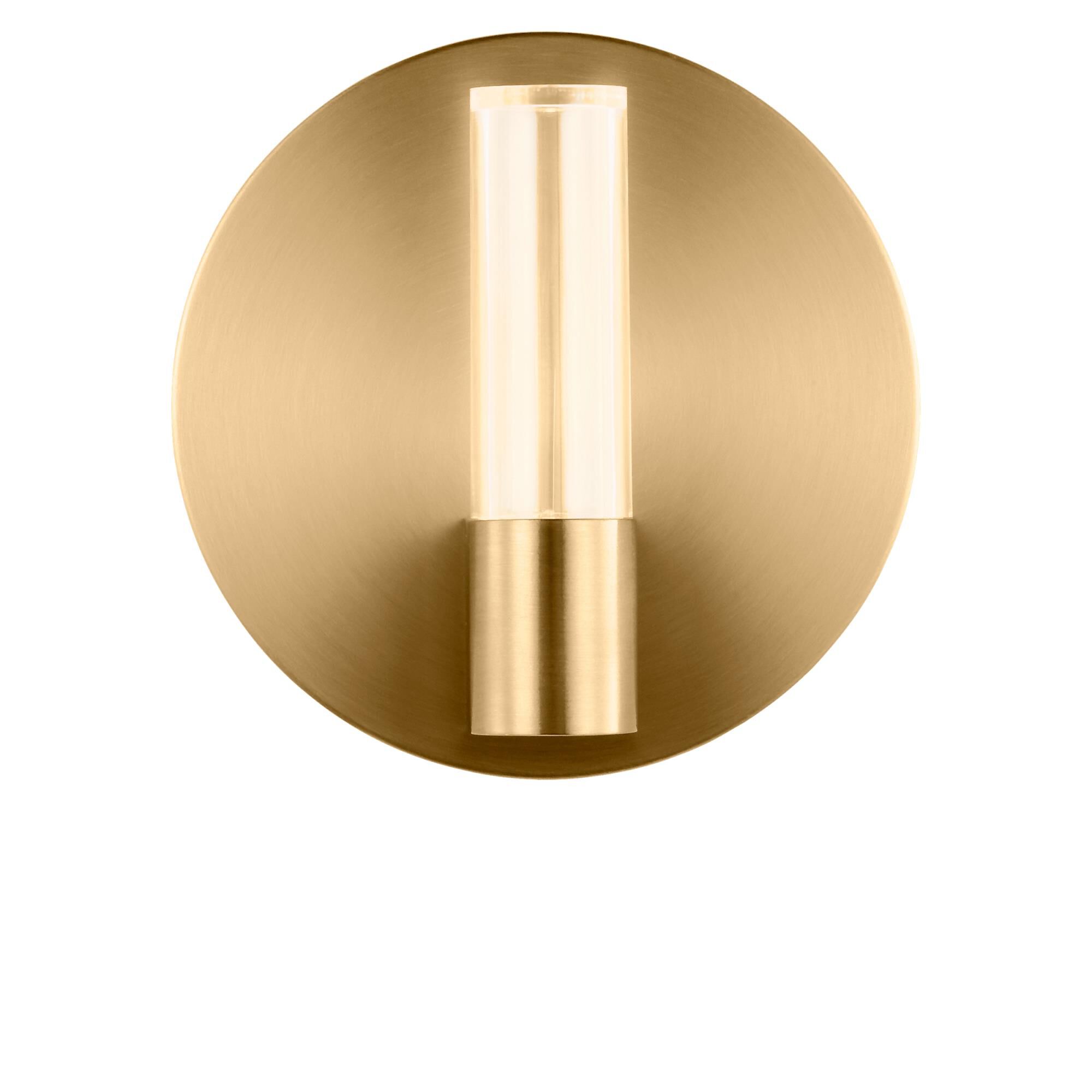 Shown in Burnished Brass finish and Clear Polycarbonate Lens shade