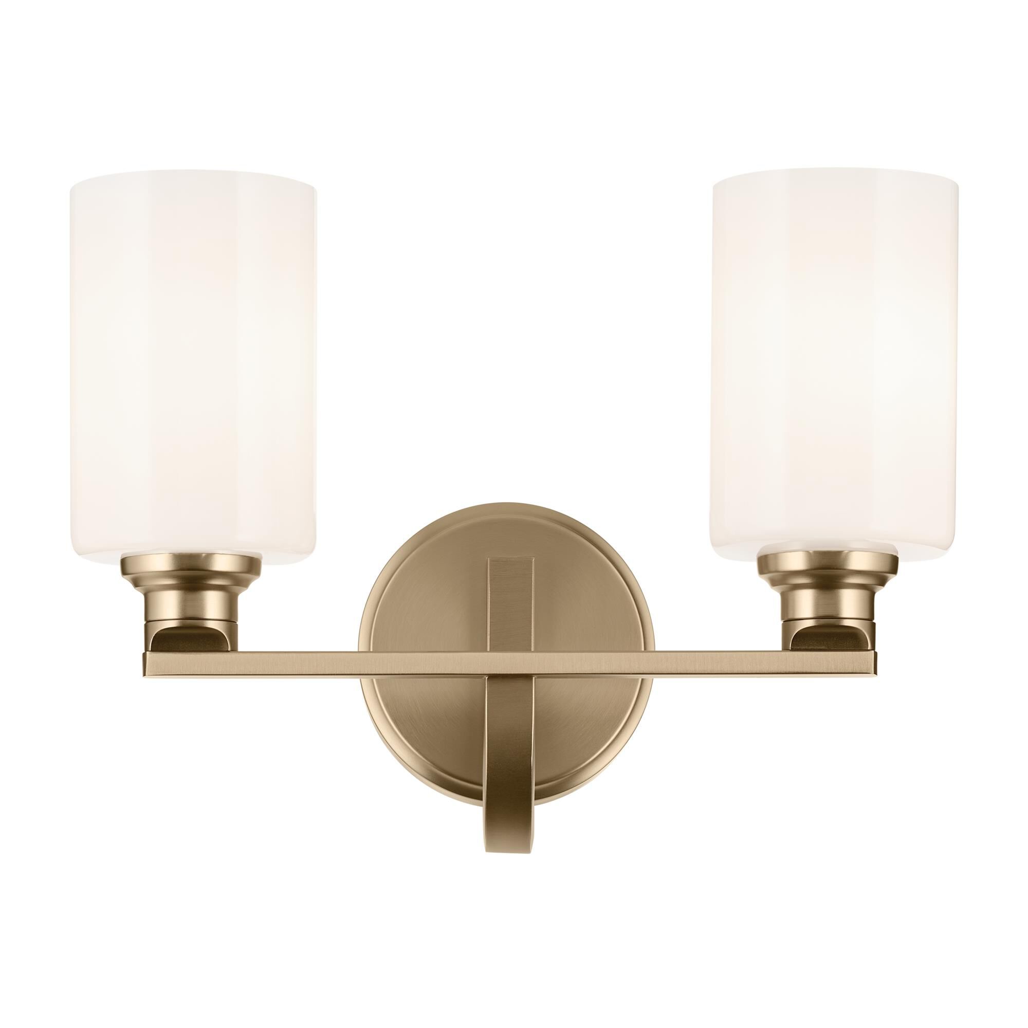 Shown in Champagne Bronze finish and Opal glass