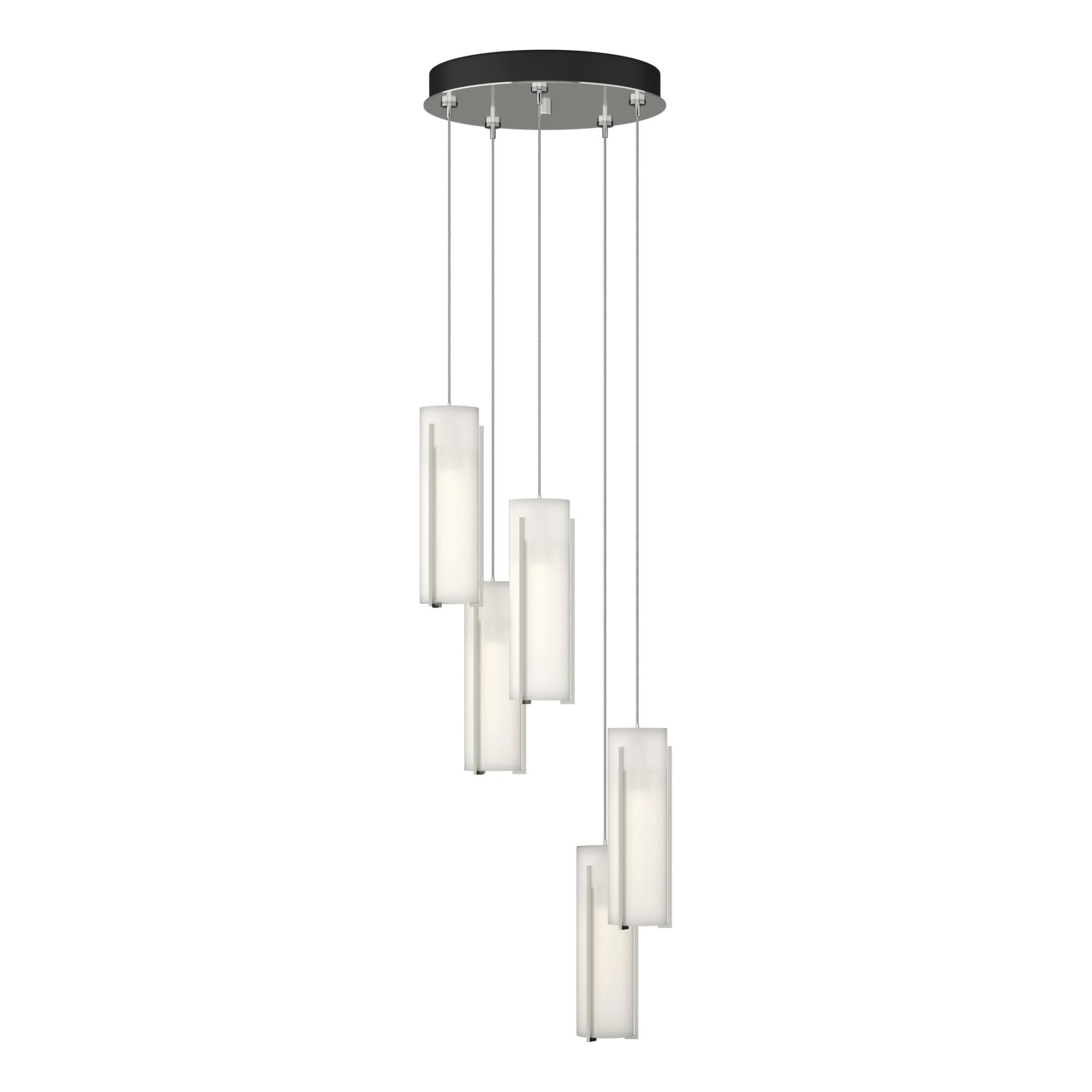 Exos Glass 14 Inch Multi Light Pendant by Hubbardton Forge