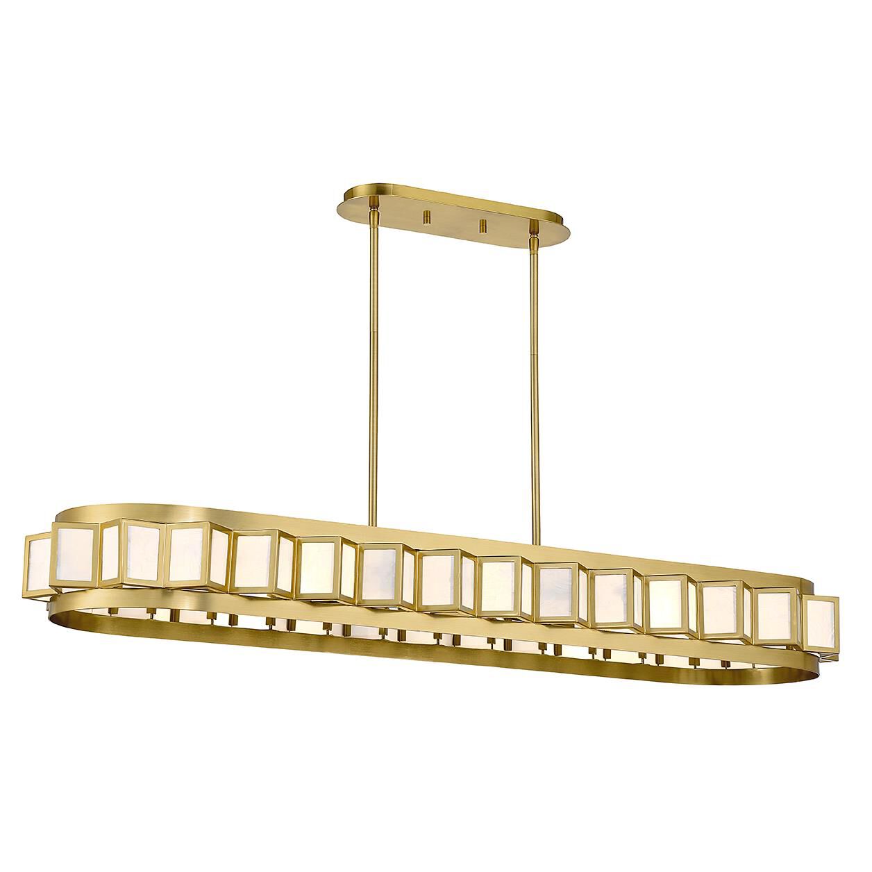 Gideon 47 Inch 8 Light Linear Suspension Light by Savoy House