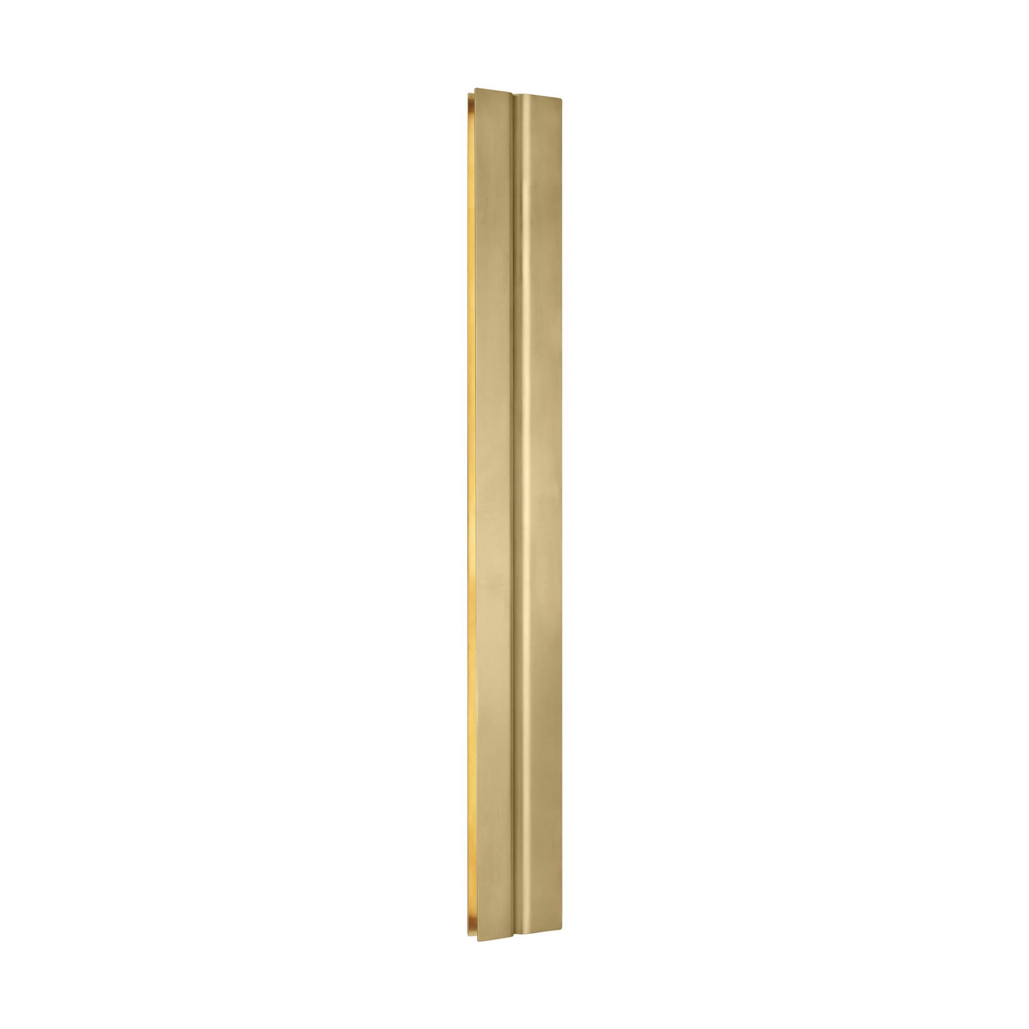 Shown in Hand-Rubbed Antique Brass finish and Brass shade