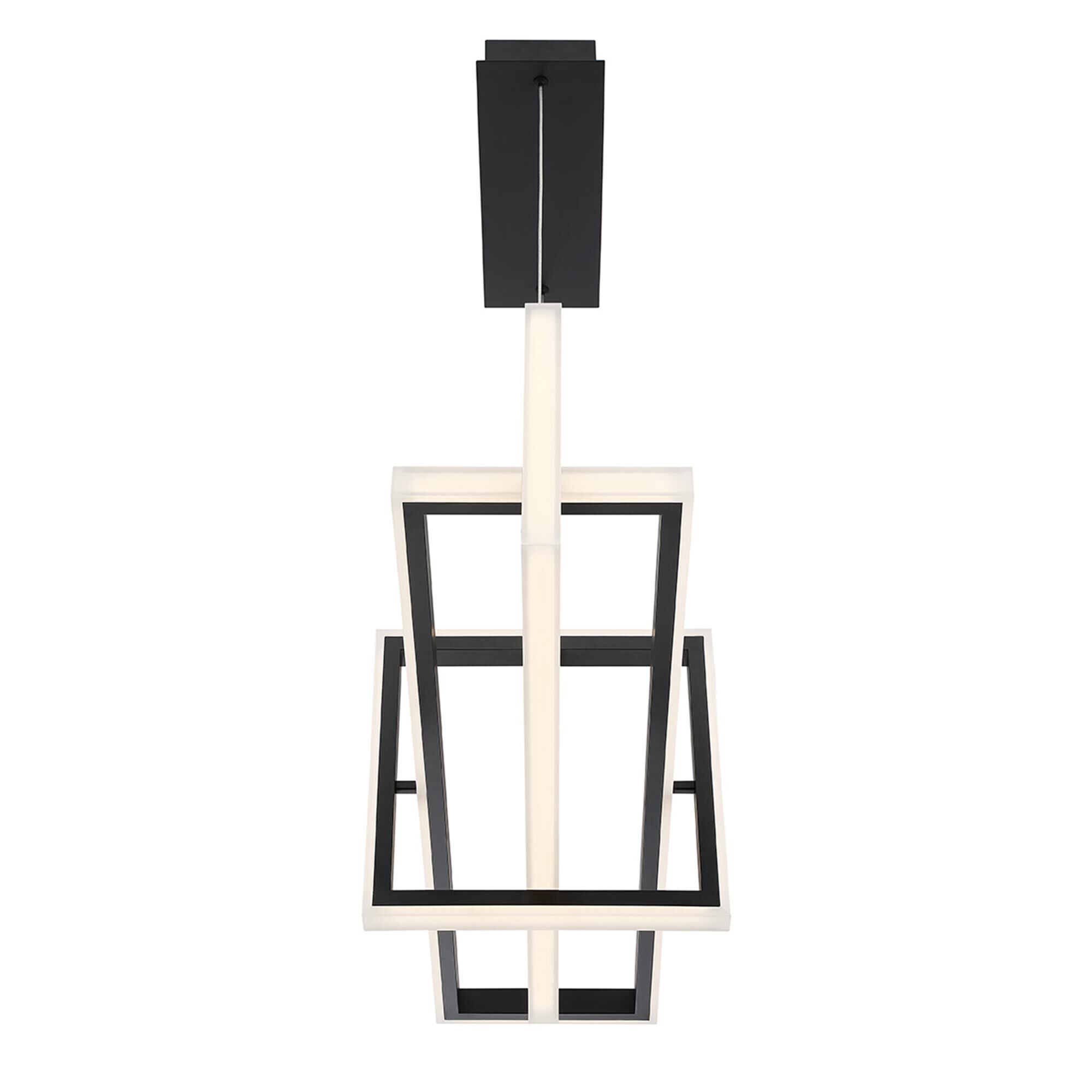 Shown in Matte Black finish and Steel and Acrylic shade