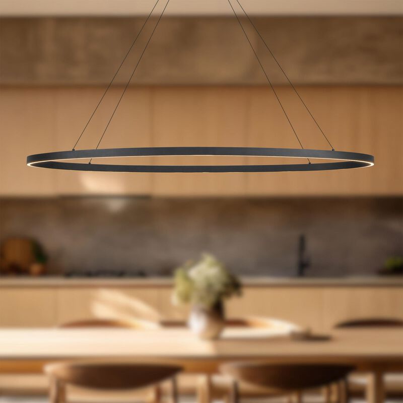 Ovale 28 Inch Linear Suspension Light Kuzco Lighting