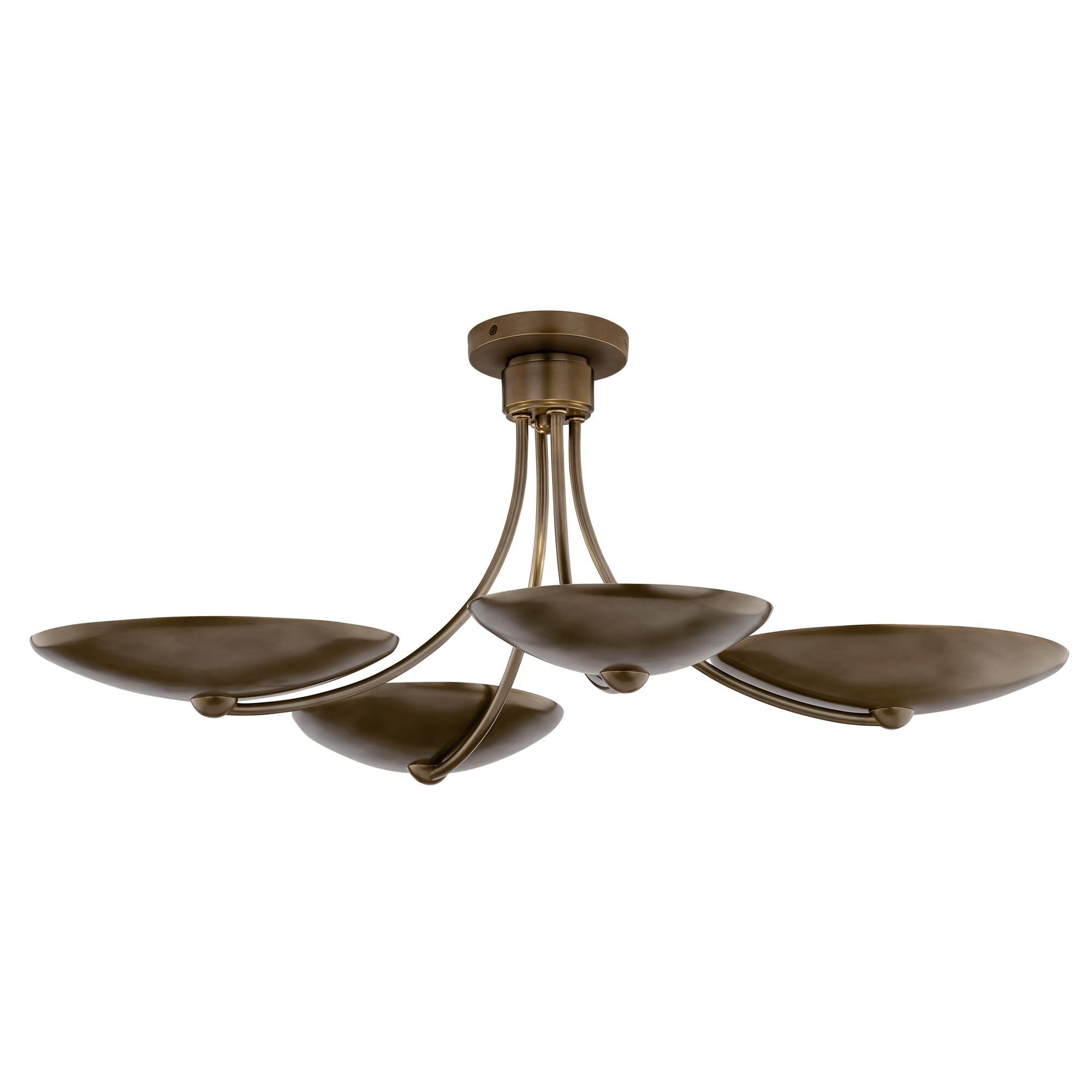Shown in Lacquered Brass finish and Lacquered Brass and Lacquered Bronze shade