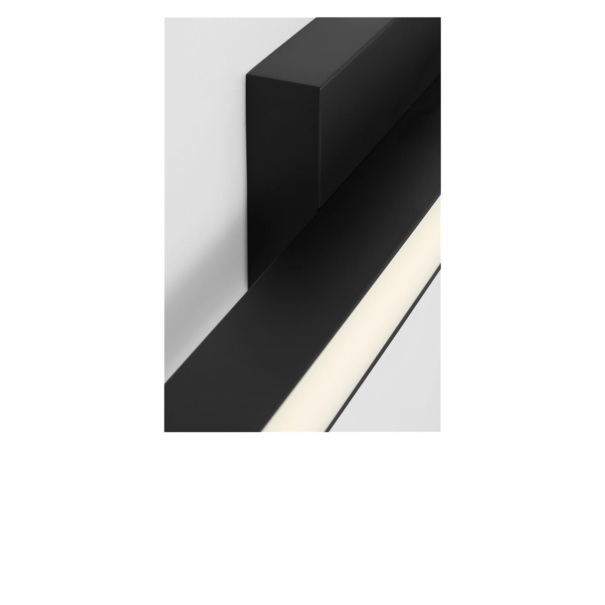 Shown in Midnight Black finish and White Polycarbonate shade