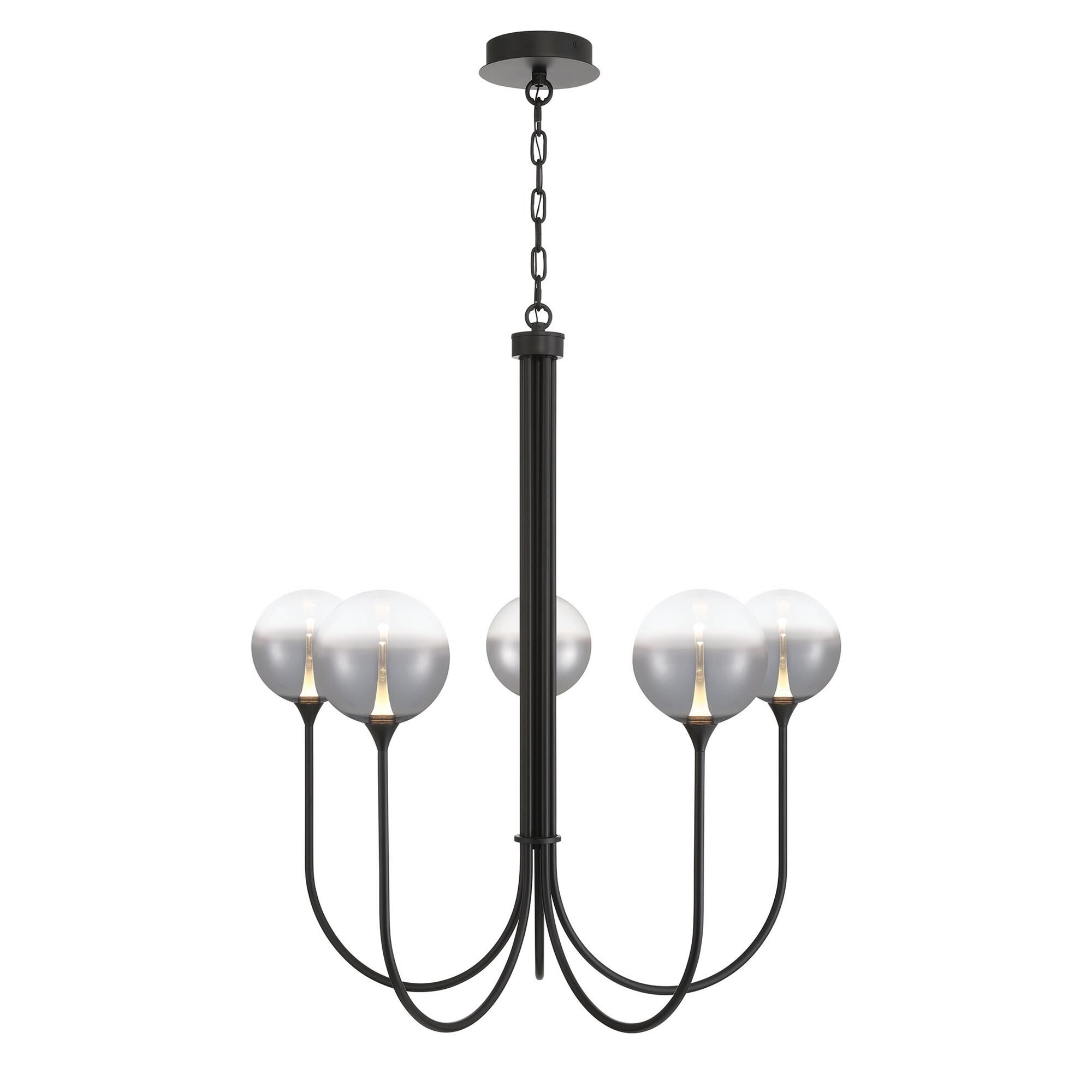Shown in Black finish and Smoked glass