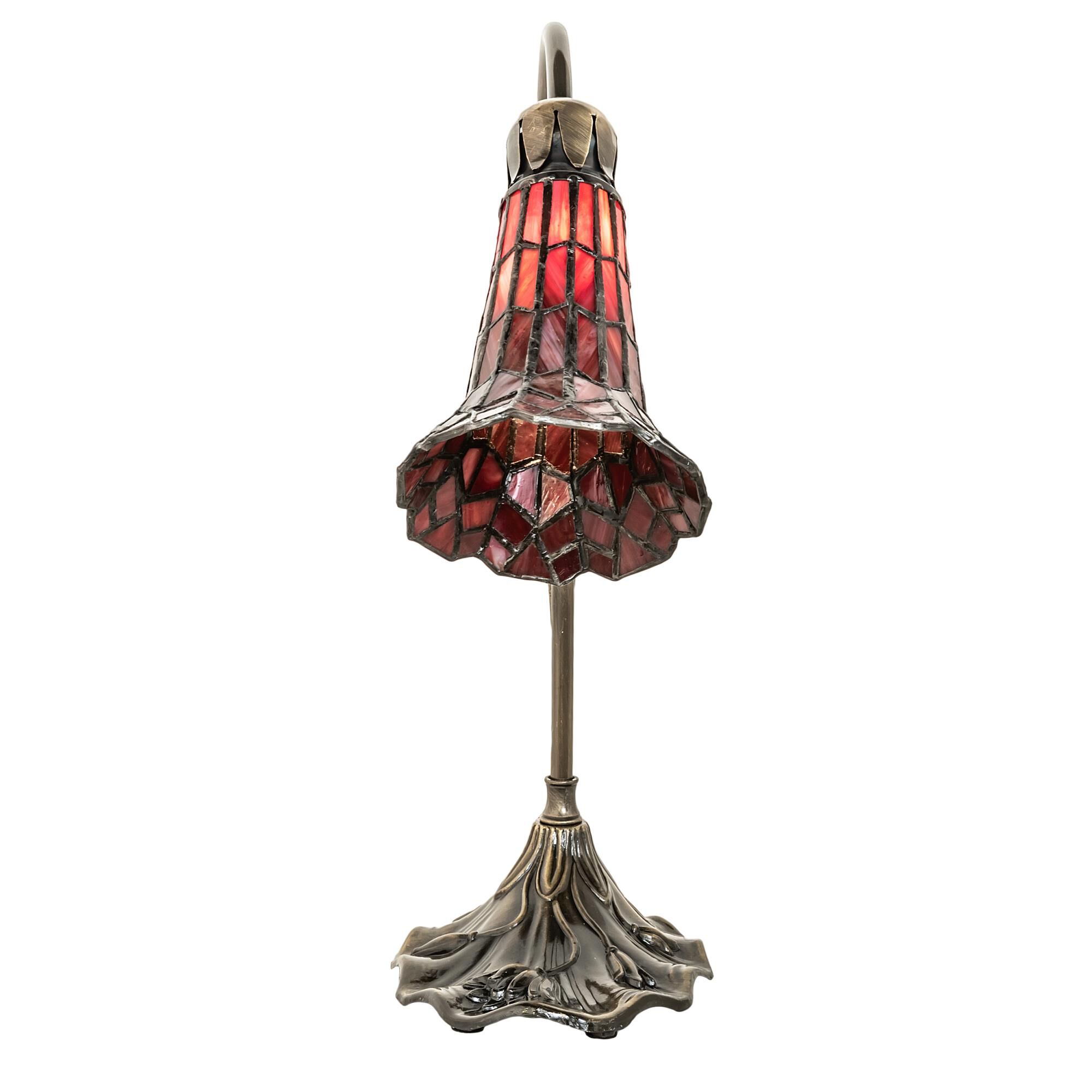 Stained Glass Pond Lily 15 Inch Accent Lamp by Meyda Lighting