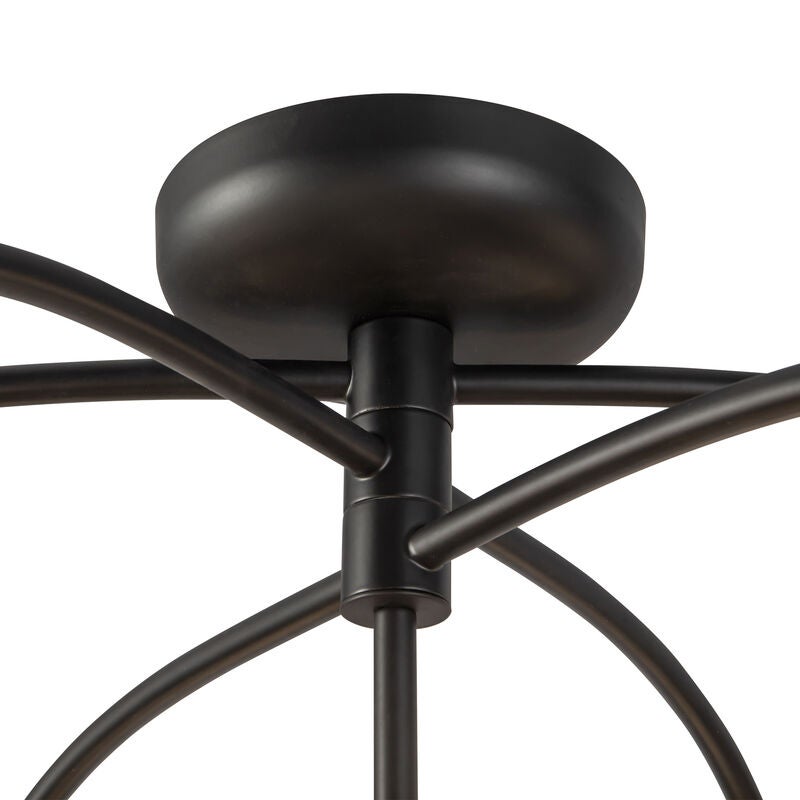 Elisa Carlucci Fiona 27 Inch Semi Flush Mount by Alora Mood