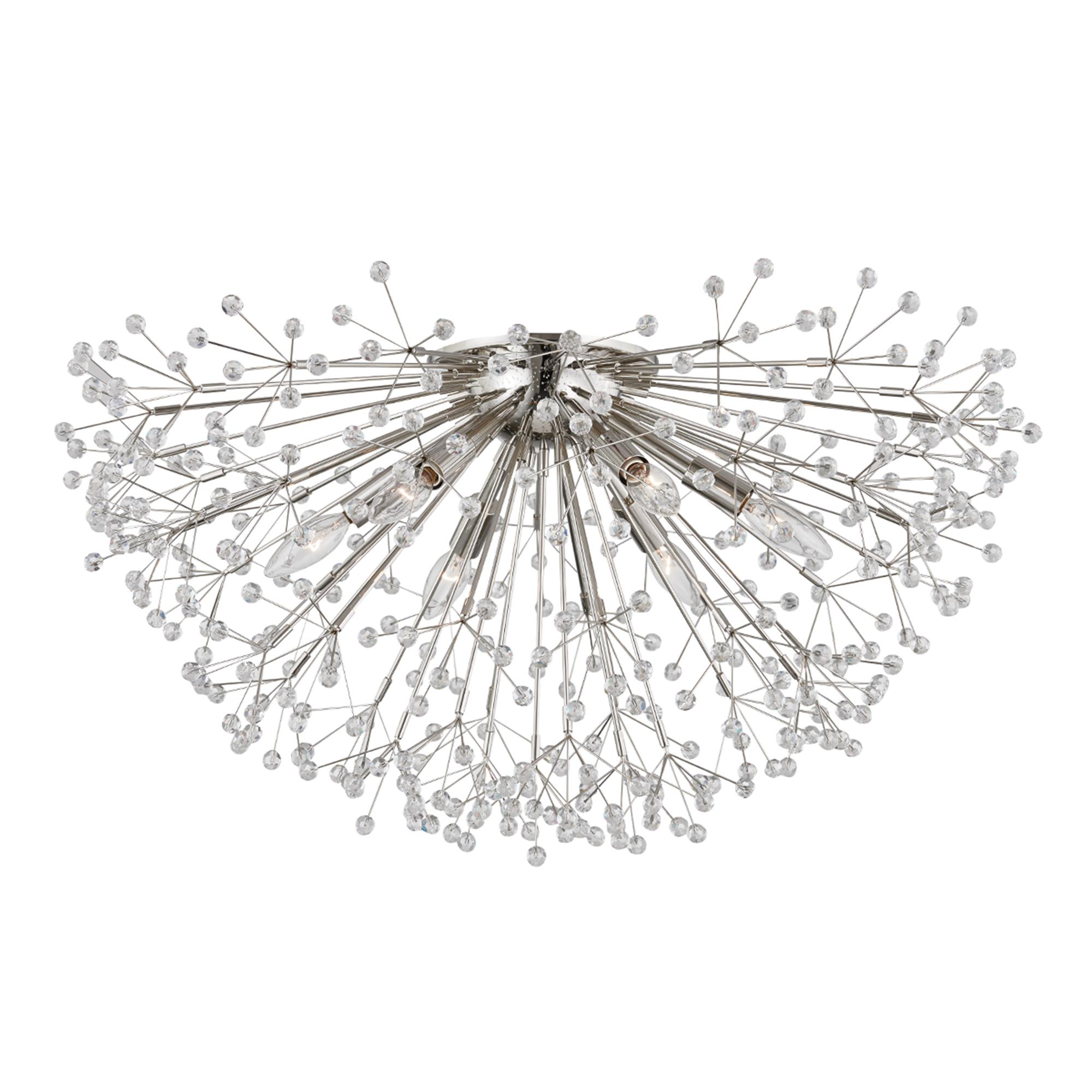 Dunkirk 30 Inch 6 Light Flush Mount,