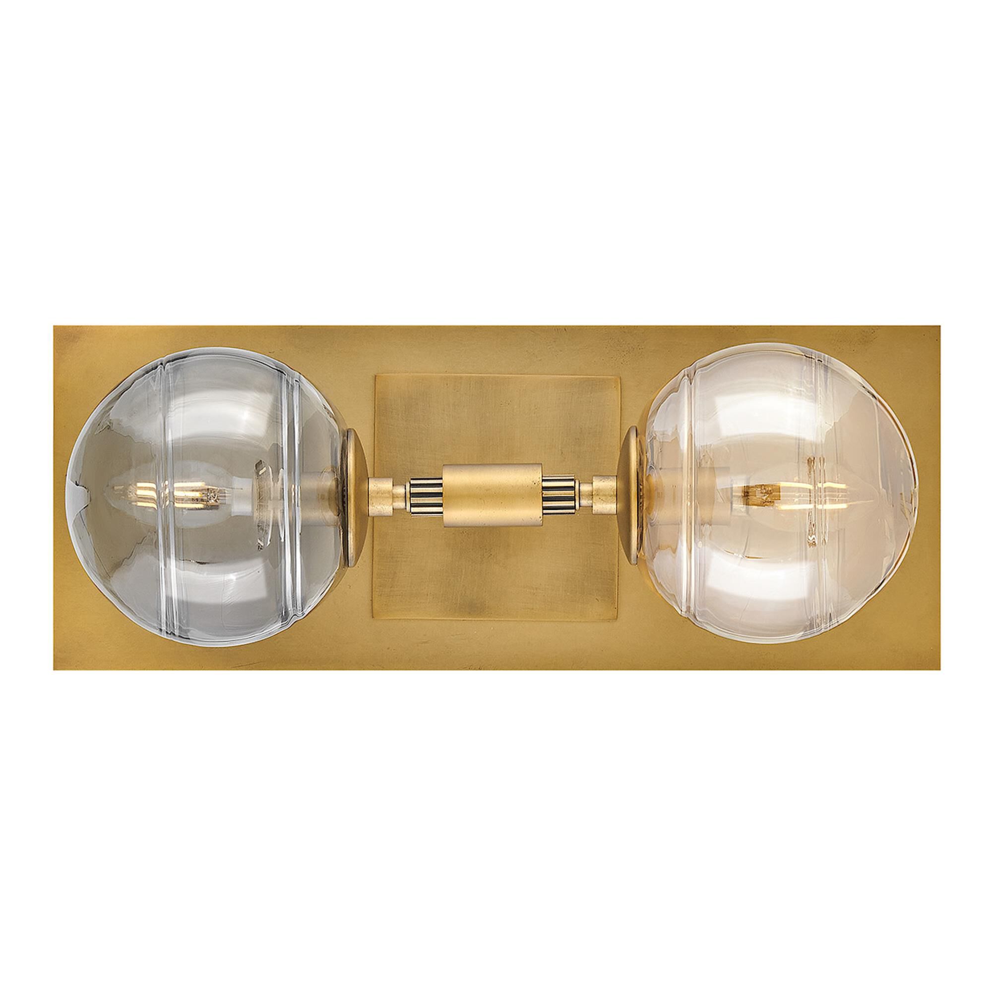 Shown in Heritage Brass finish and Multi-Colored Swirl glass