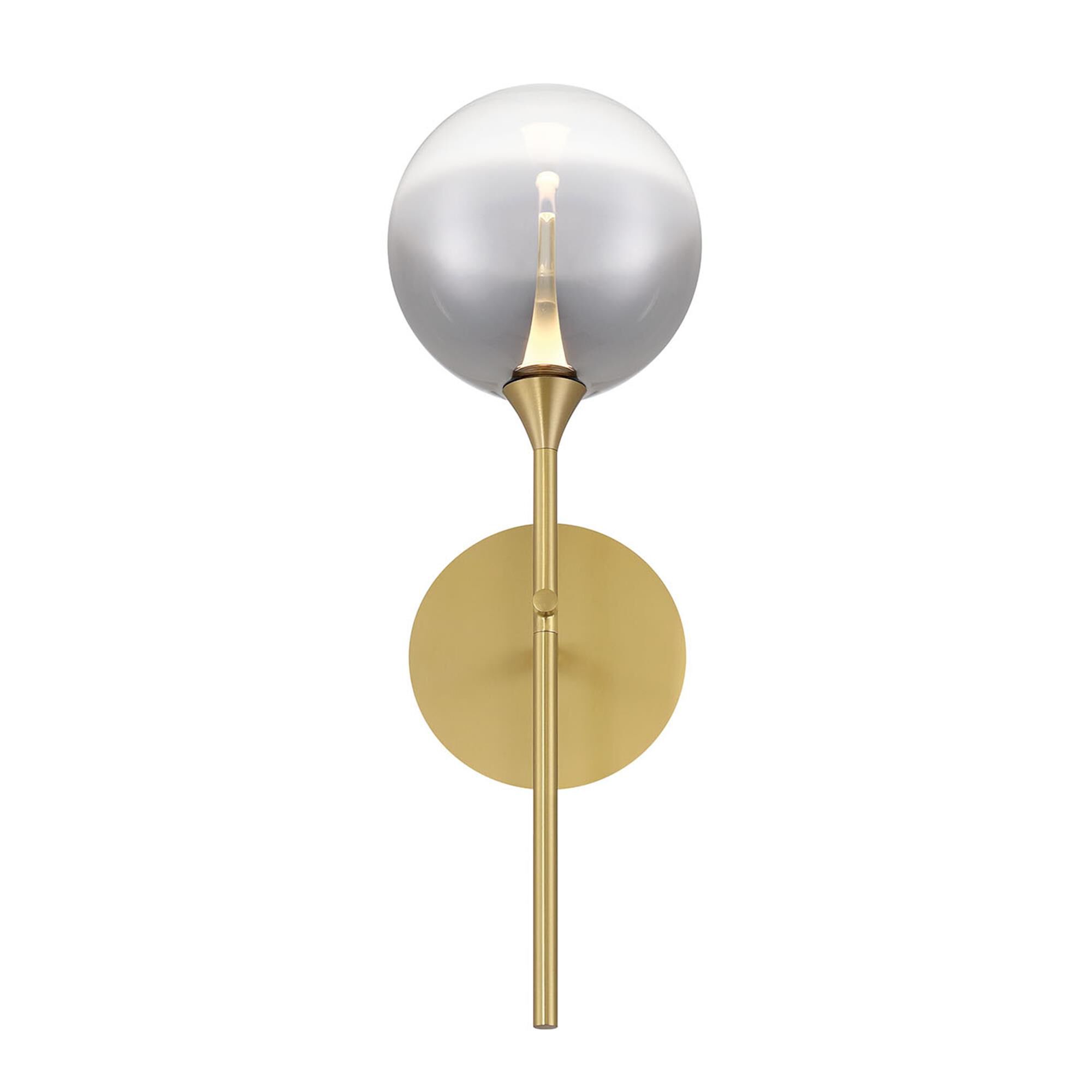 Shown in Gold finish and Smoked glass