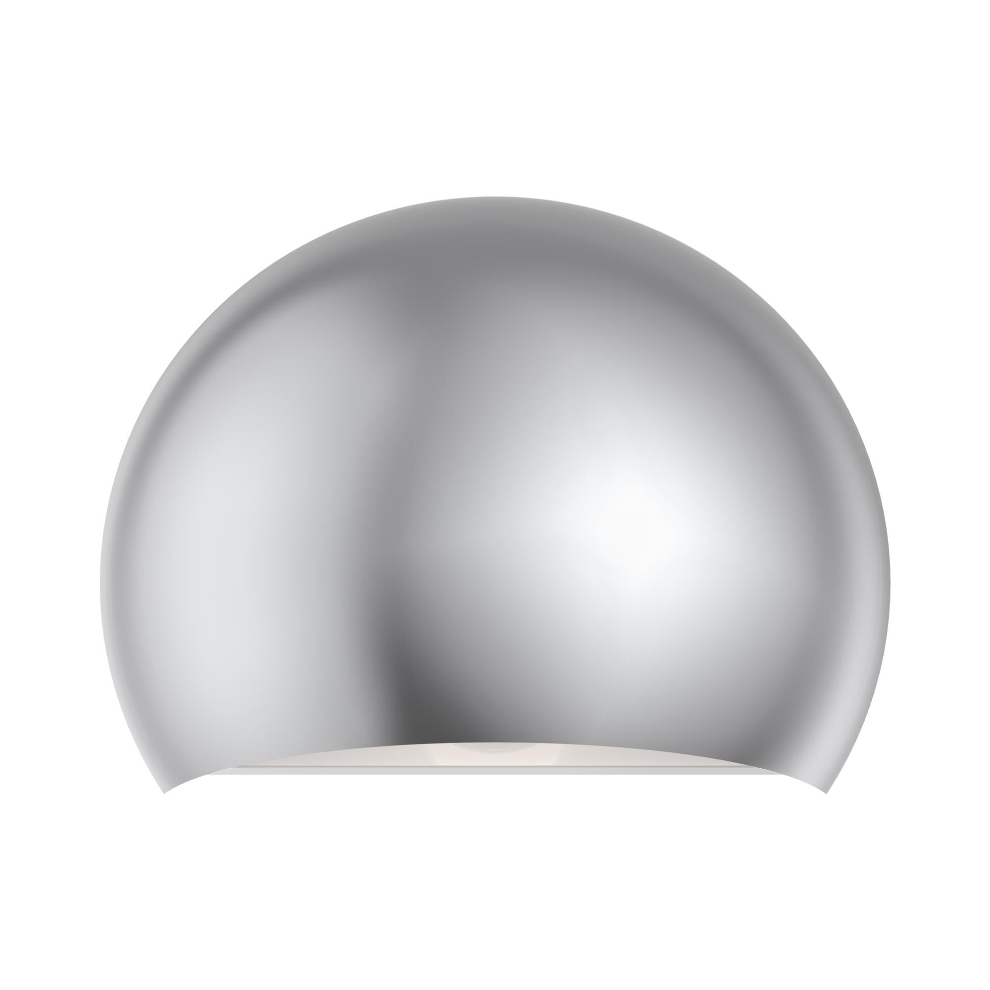 Shown in Polished Chrome finish and Polished Chrome with White Inside shade