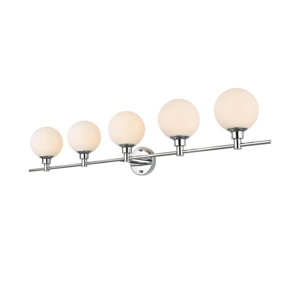 Cordelia 47 Inch 5 Light Bath Vanity Light by Elegant Lighting