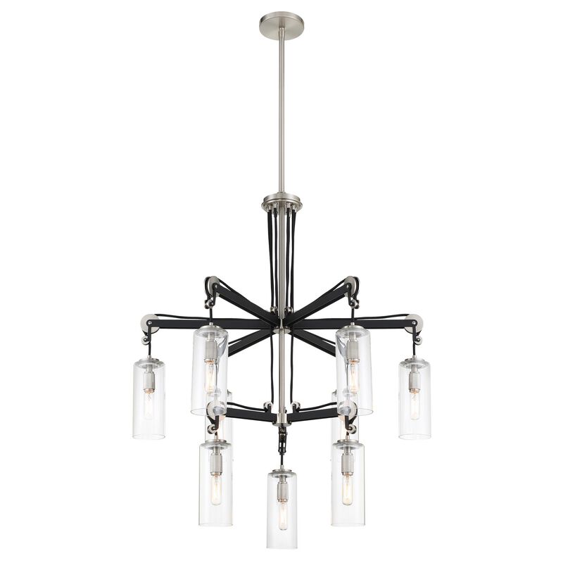 Pullman Junction 30 Inch 9 Light Chandelier by Minka Lavery