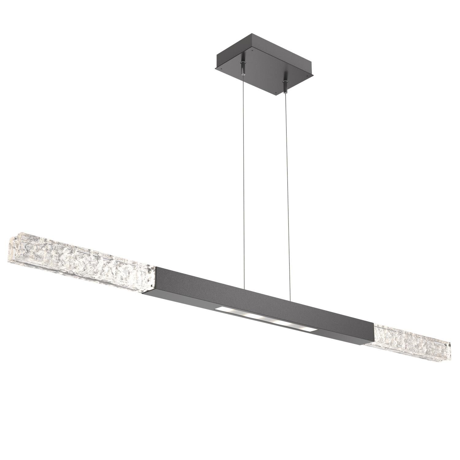 Shown in Graphite finish and Clear Textured glass