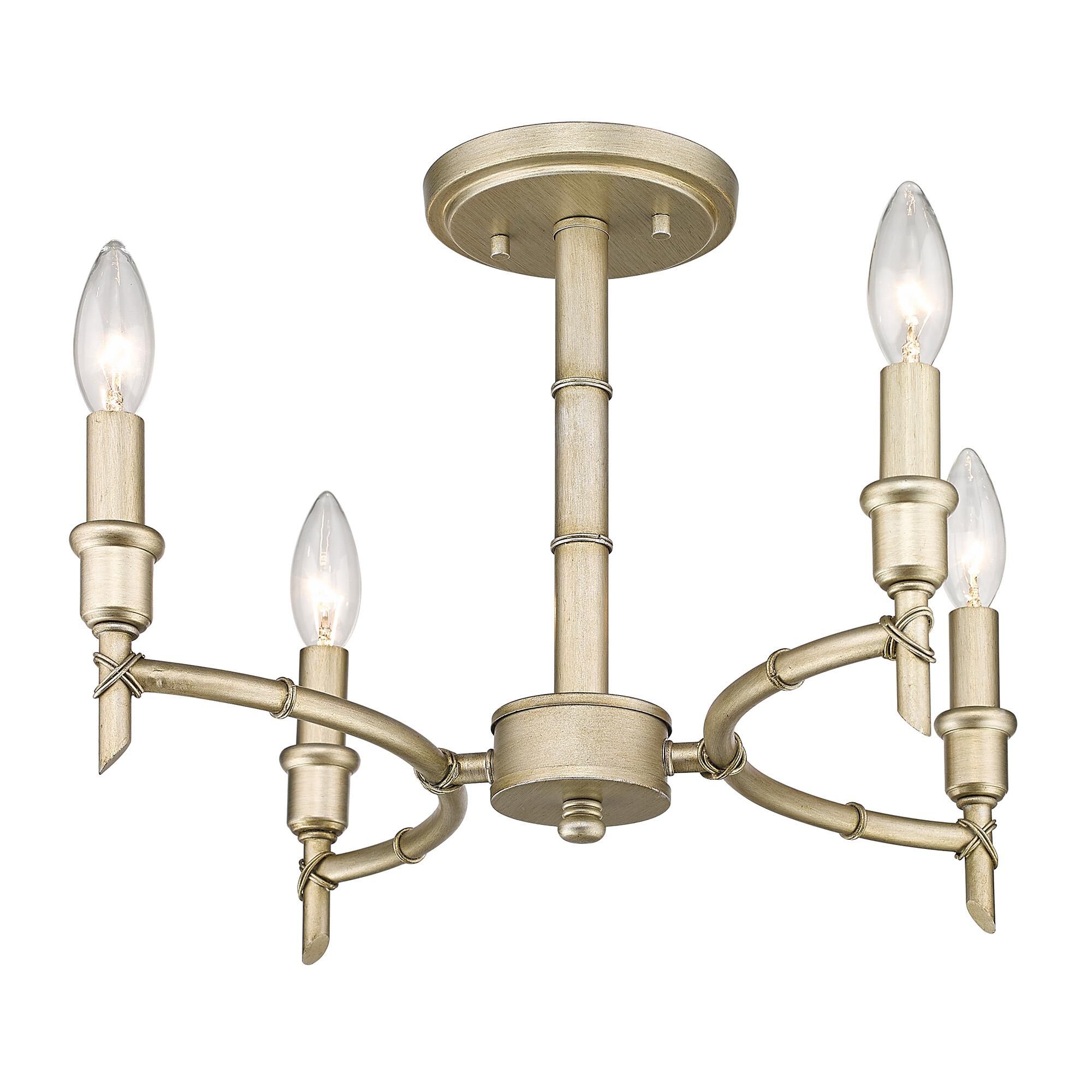 Cambay 13 Inch Semi Flush Mount by Golden Lighting