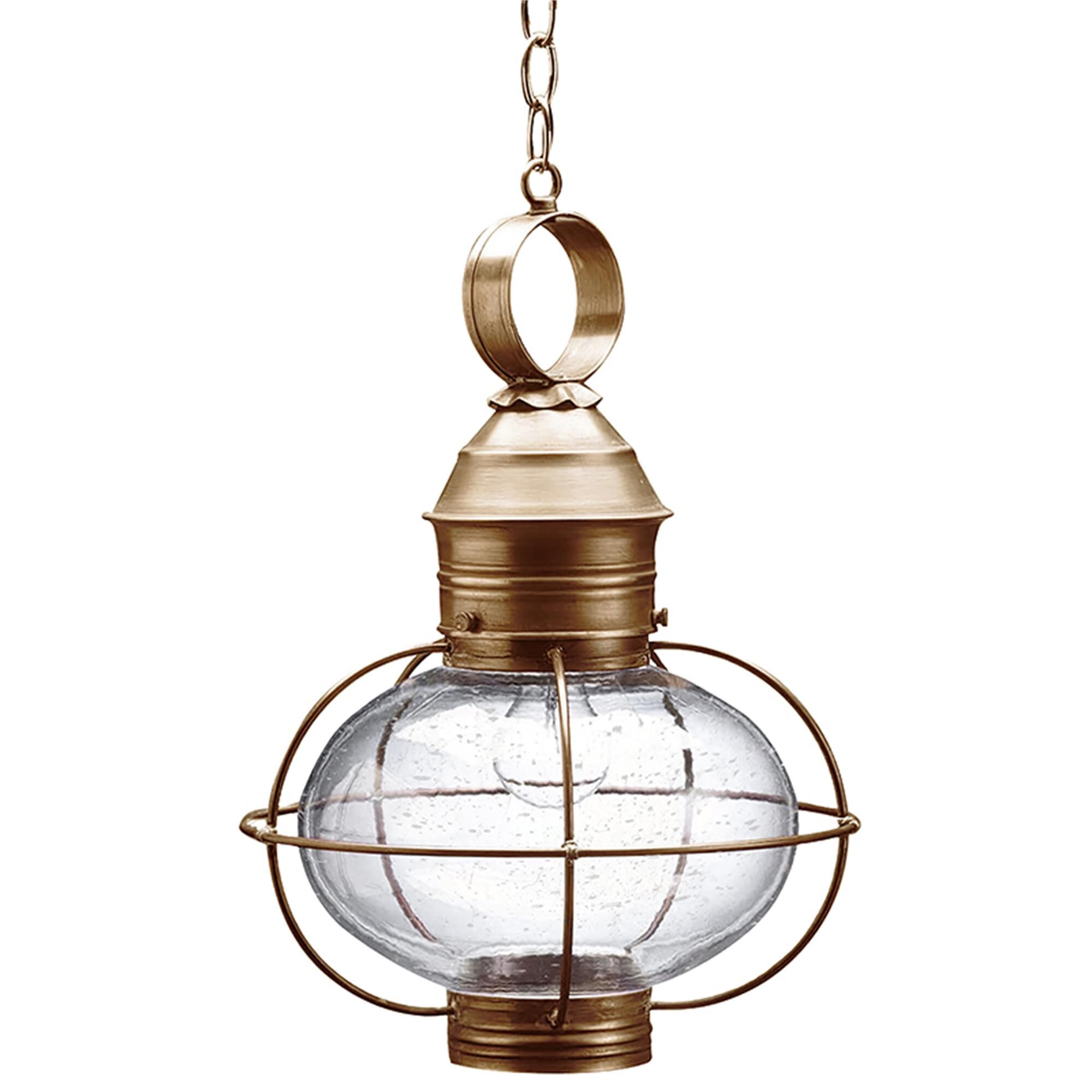 Onion 17 Inch 1 Light Outdoor Hanging Lantern,