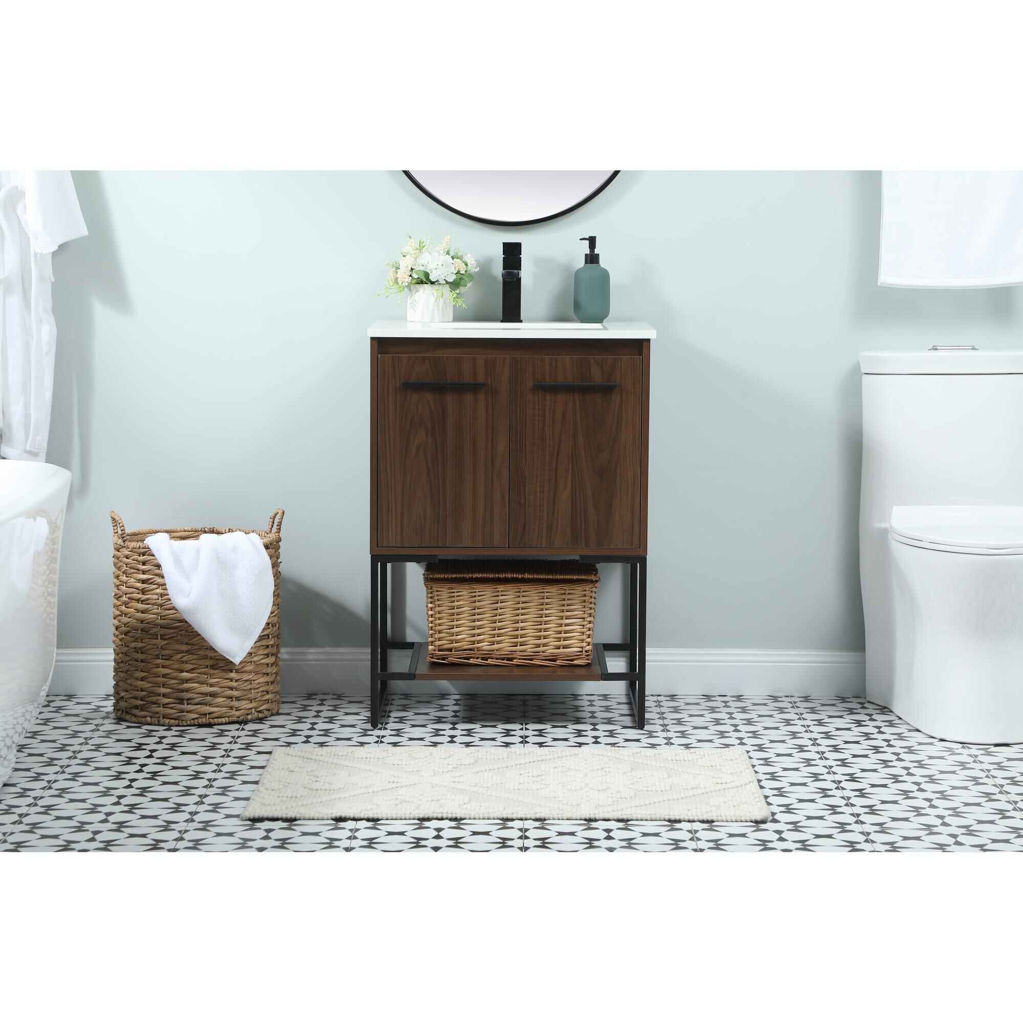 Shown in Walnut finish