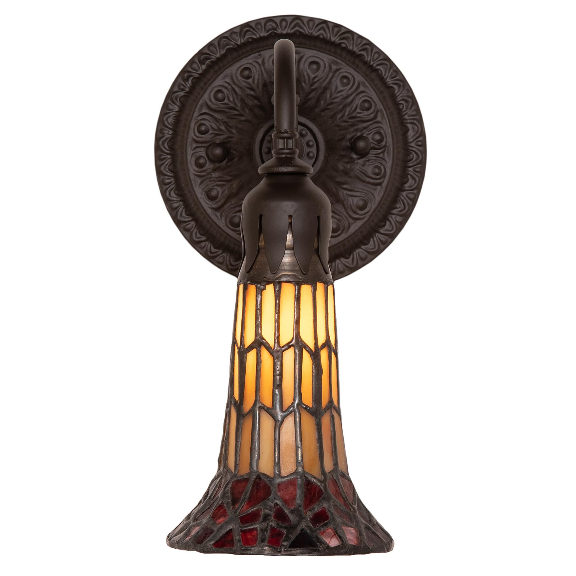 Meyda Lighting Pond Lily 10 Inch Tall Outdoor Wall Light