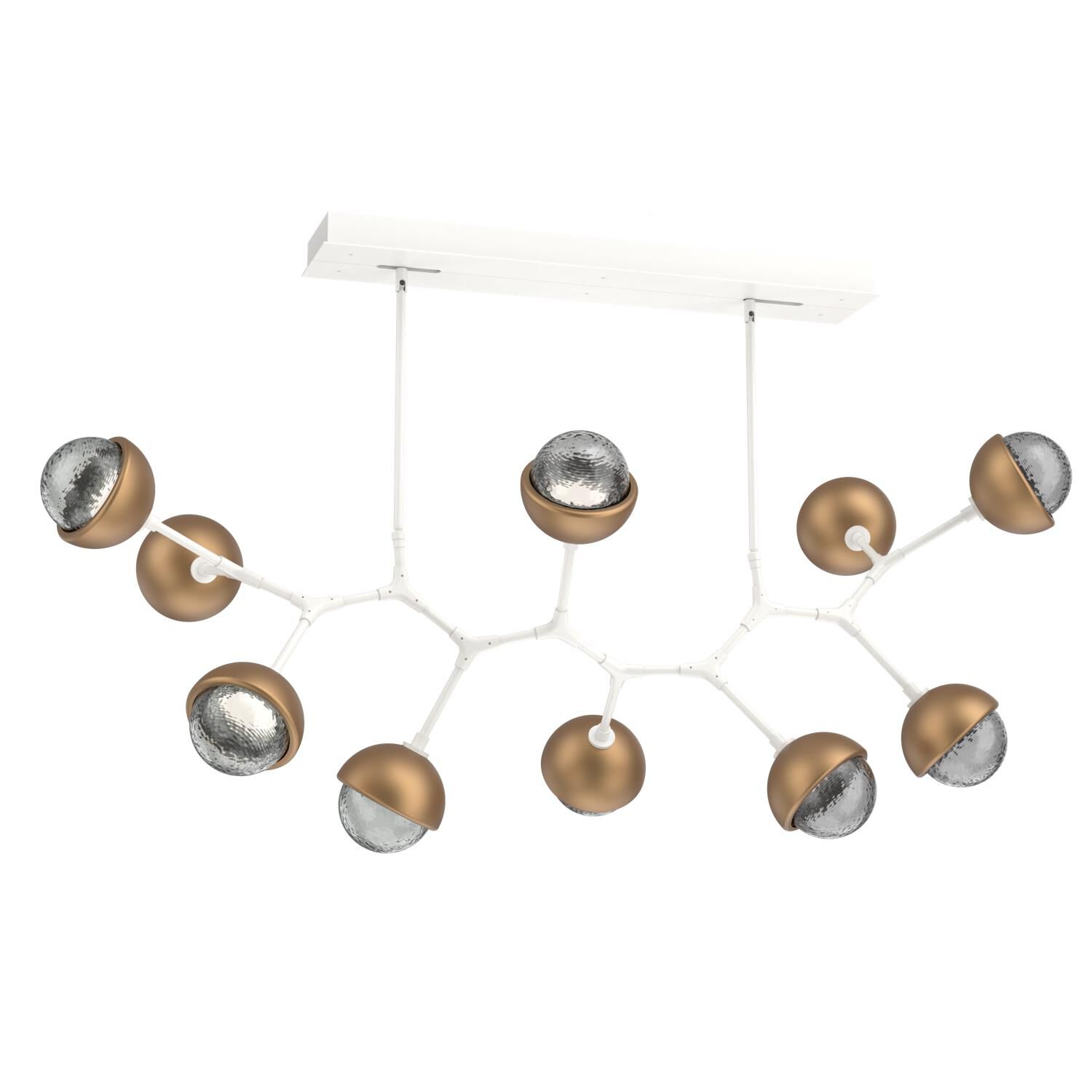 Levi Wilson Cabochon 56 Inch Linear Suspension Light by Hammerton Studio
