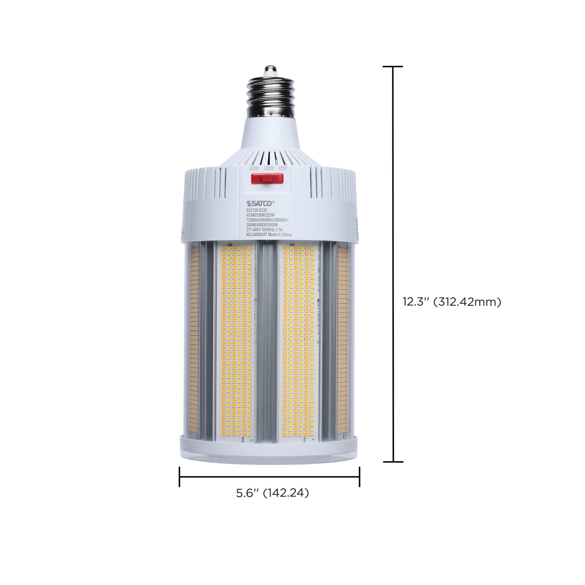 Dimmable 450 Watt 3000K LED Light Bulb by Satco