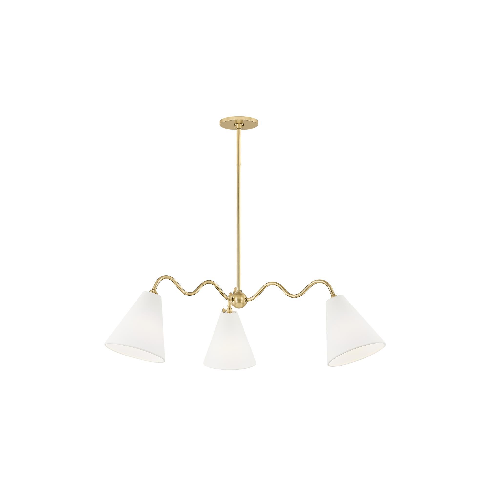 Tali Roth Onda 43 Inch 3 Light Chandelier by Mitzi