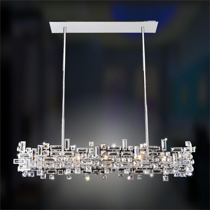 Vermeer Medium Linear Chandelier by Allegri