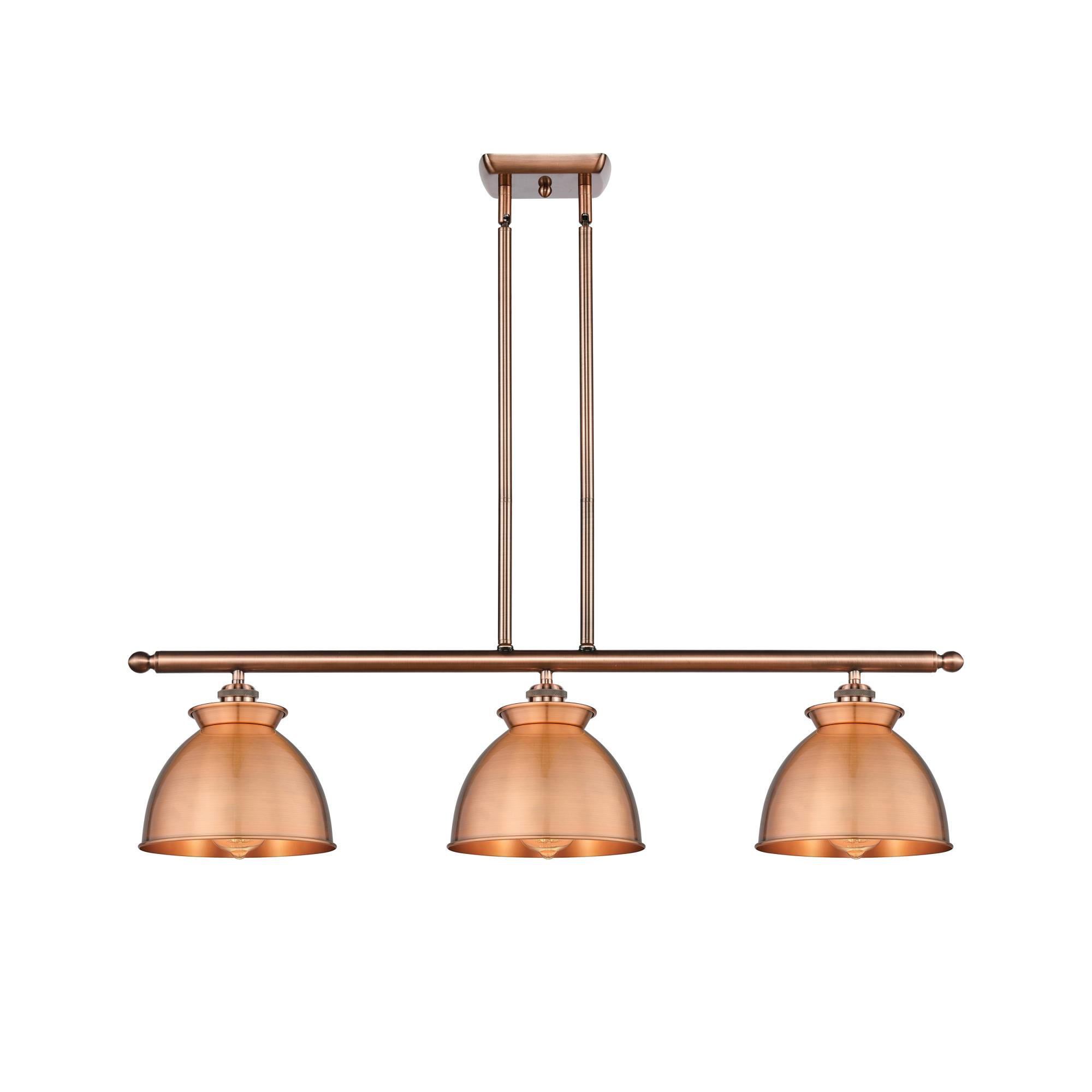 Shown in Antique Copper finish and Antique Copper shade