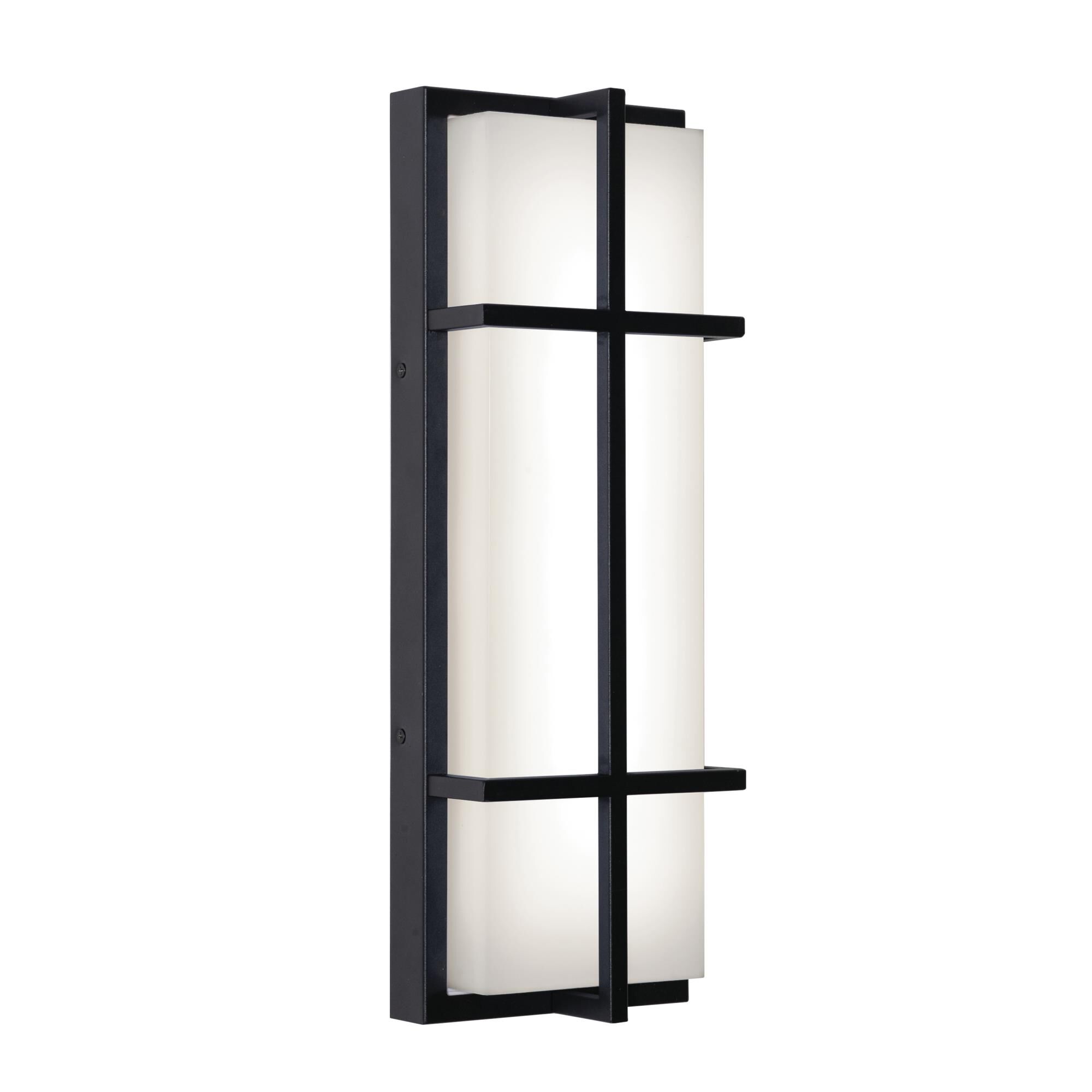 Shown in Black finish and White Acrylic shade