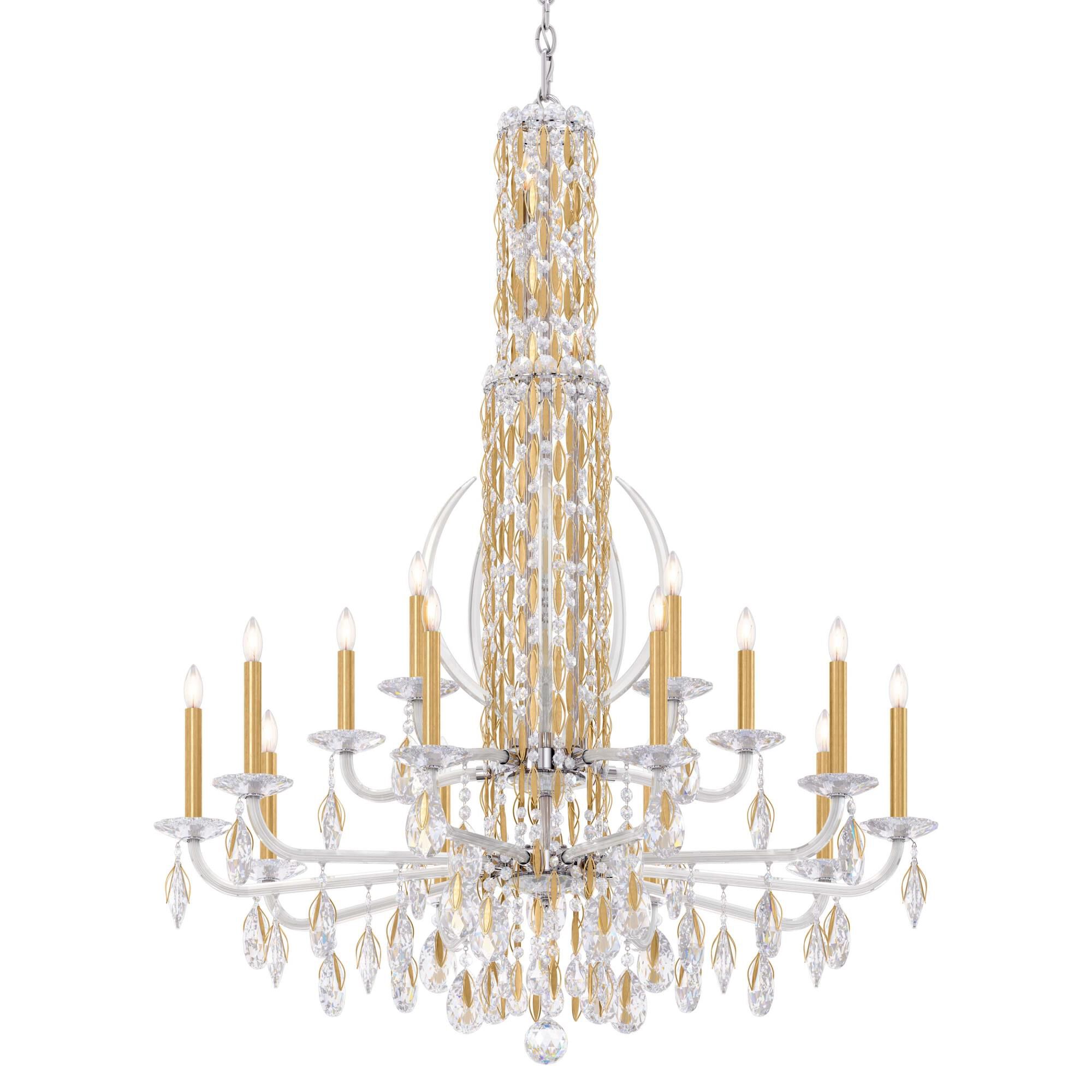 Sarella 40 Inch 17 Light Chandelier by Schonbek