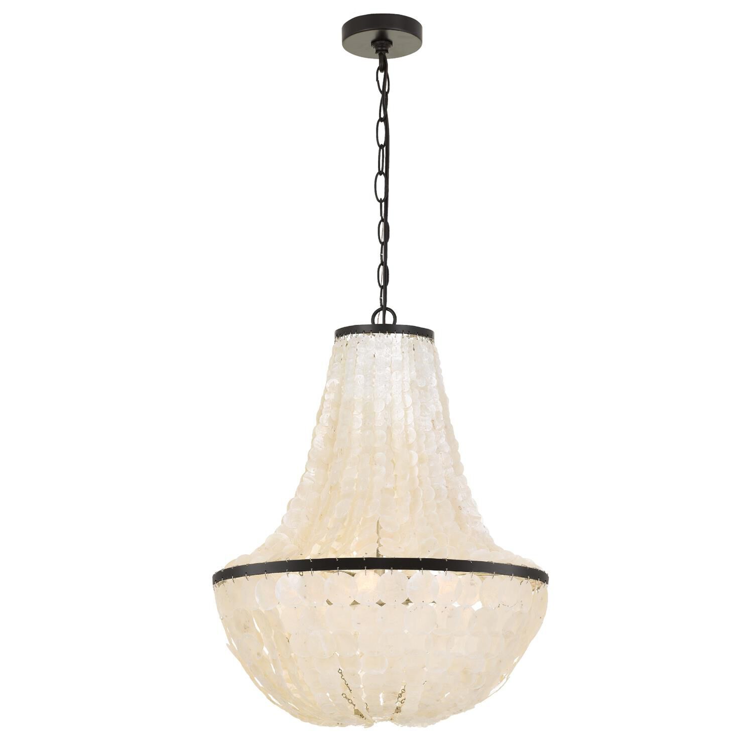 Brielle 18 Inch 6 Light Mini Chandelier by Crystorama