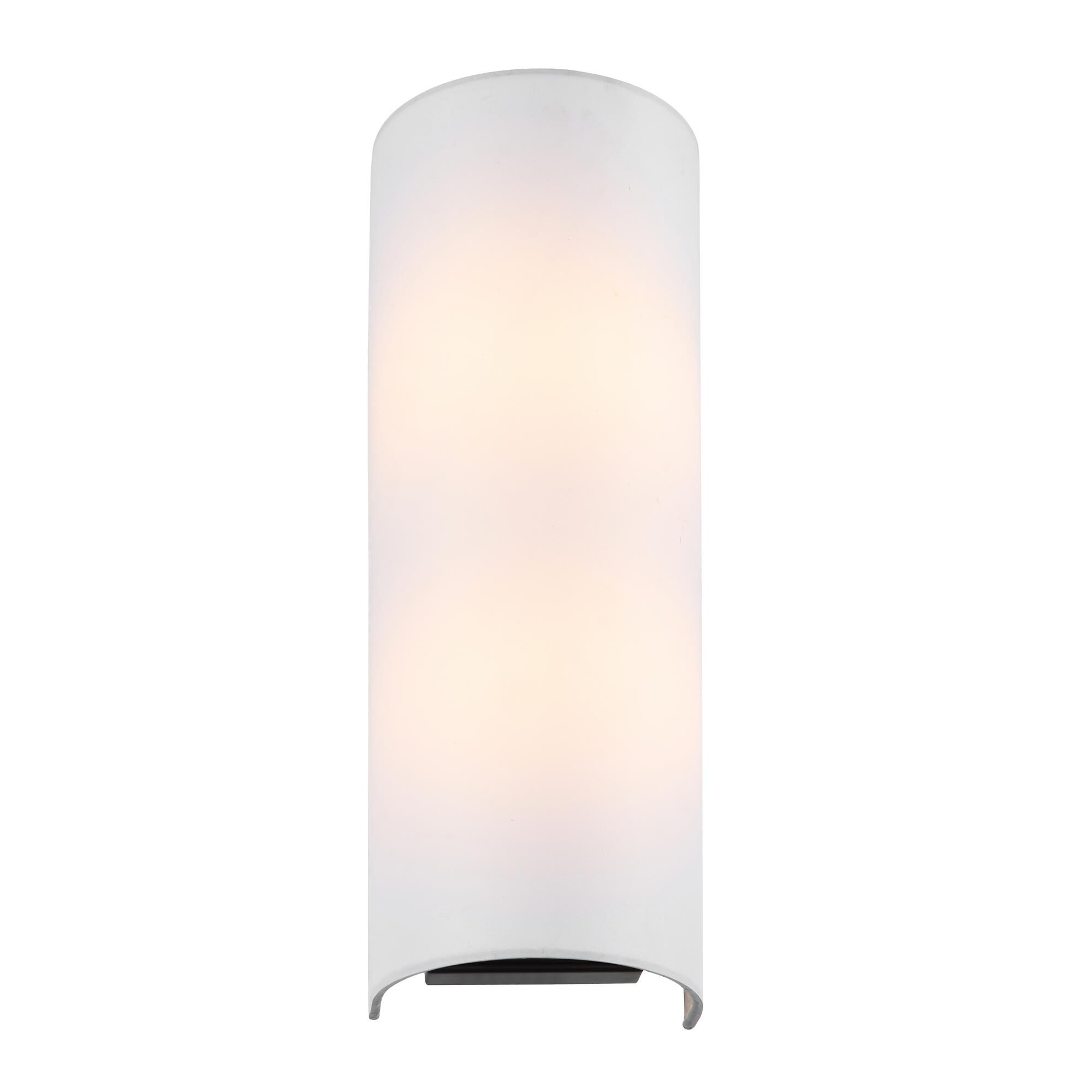 Shown in Black/Satin Brass finish and White Cotton shade