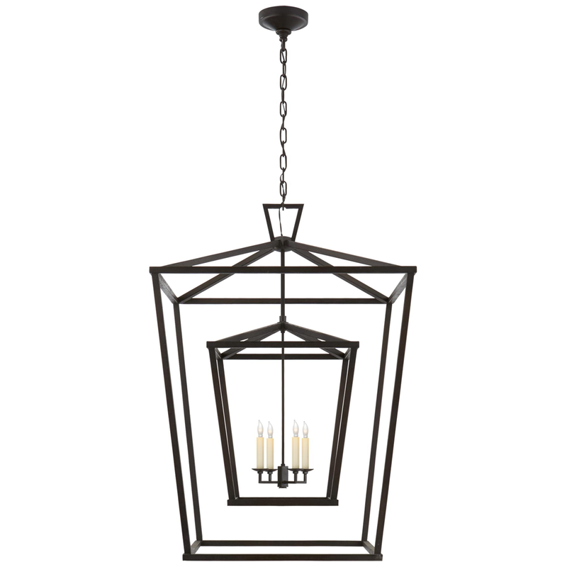 Chapman & Myers Darlana 29 Inch Cage Pendant by Visual Comfort Signature Collection