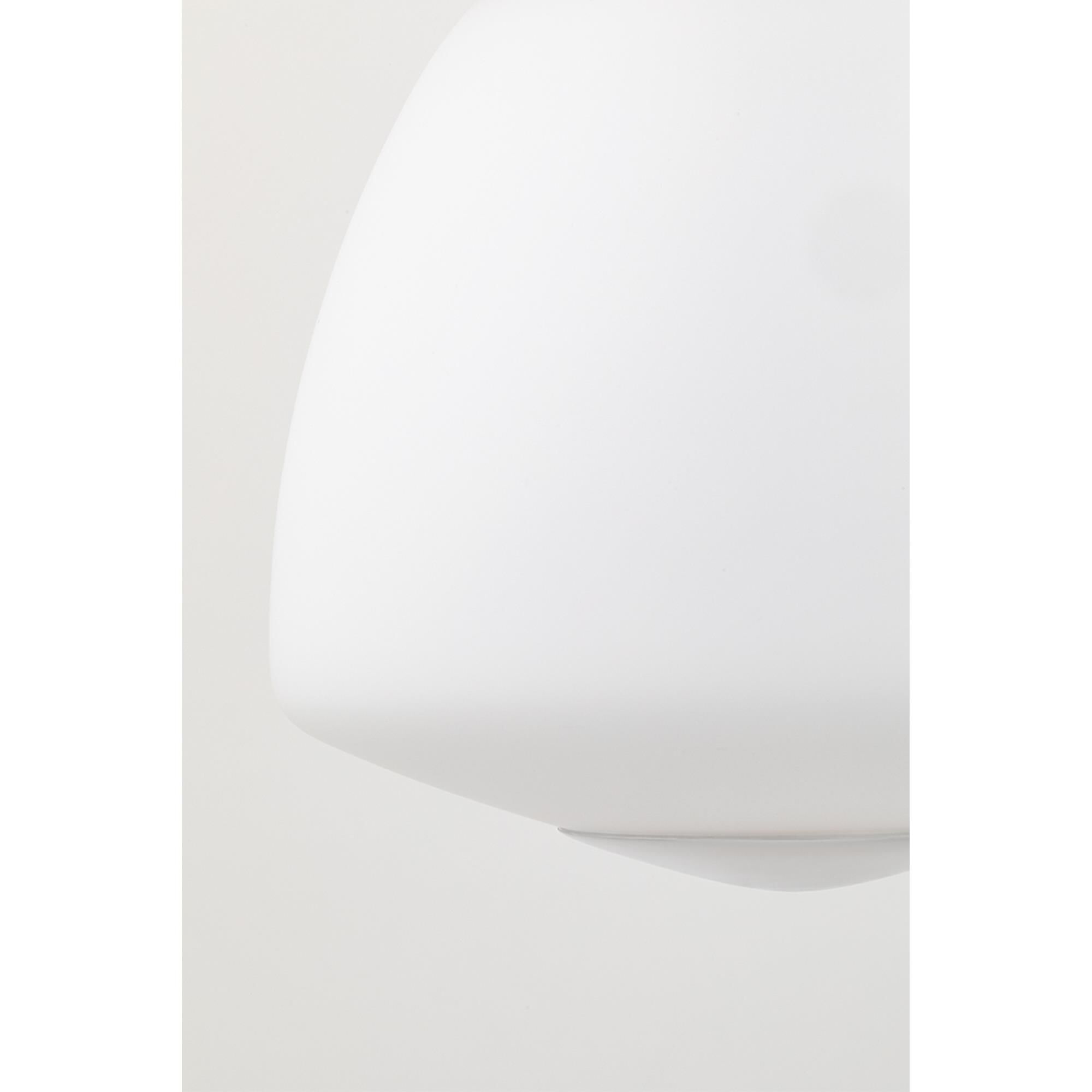 Shown in Polished Nickel finish and Opal Matte glass