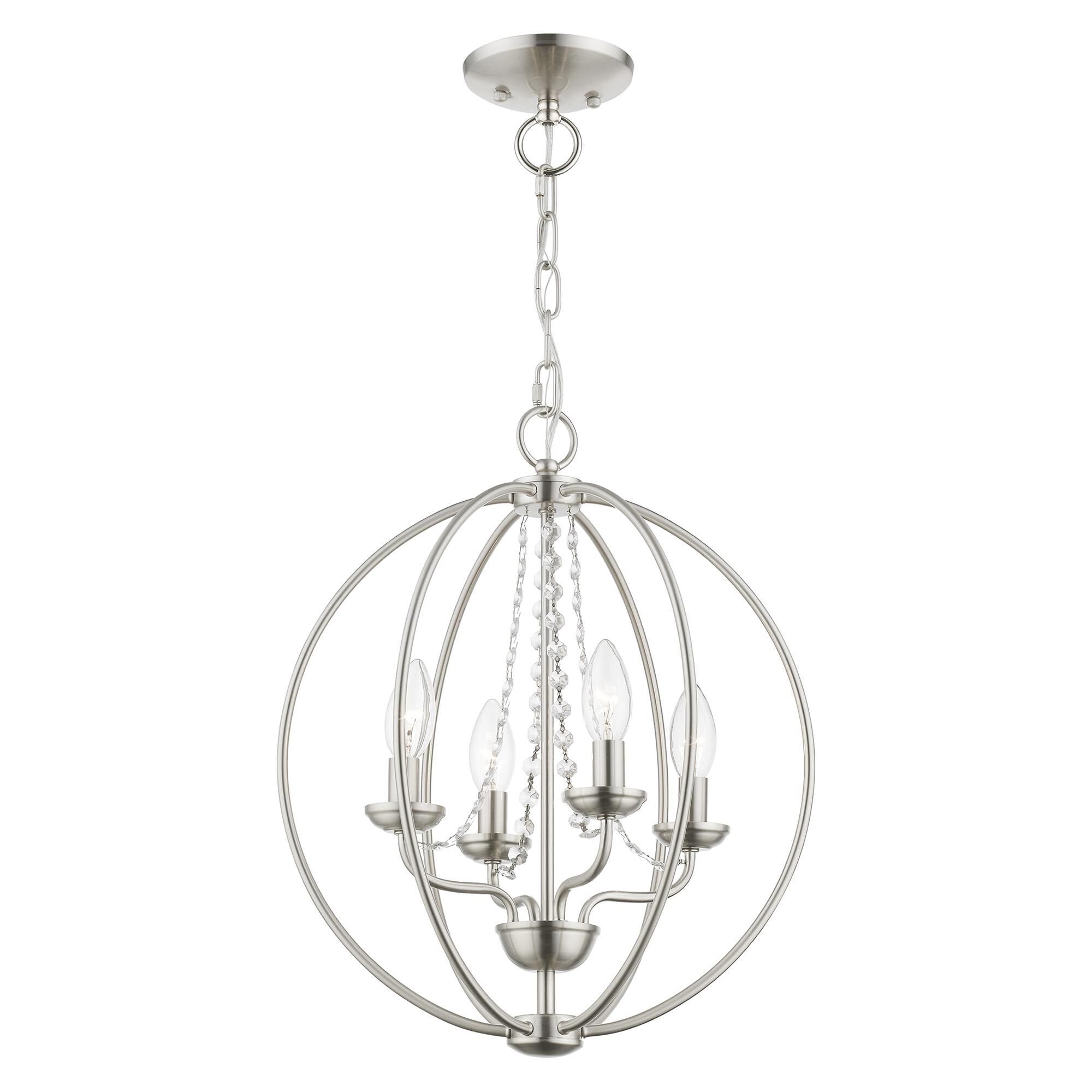 Arabella 15 Inch 4 Light Mini Chandelier by Livex Lighting