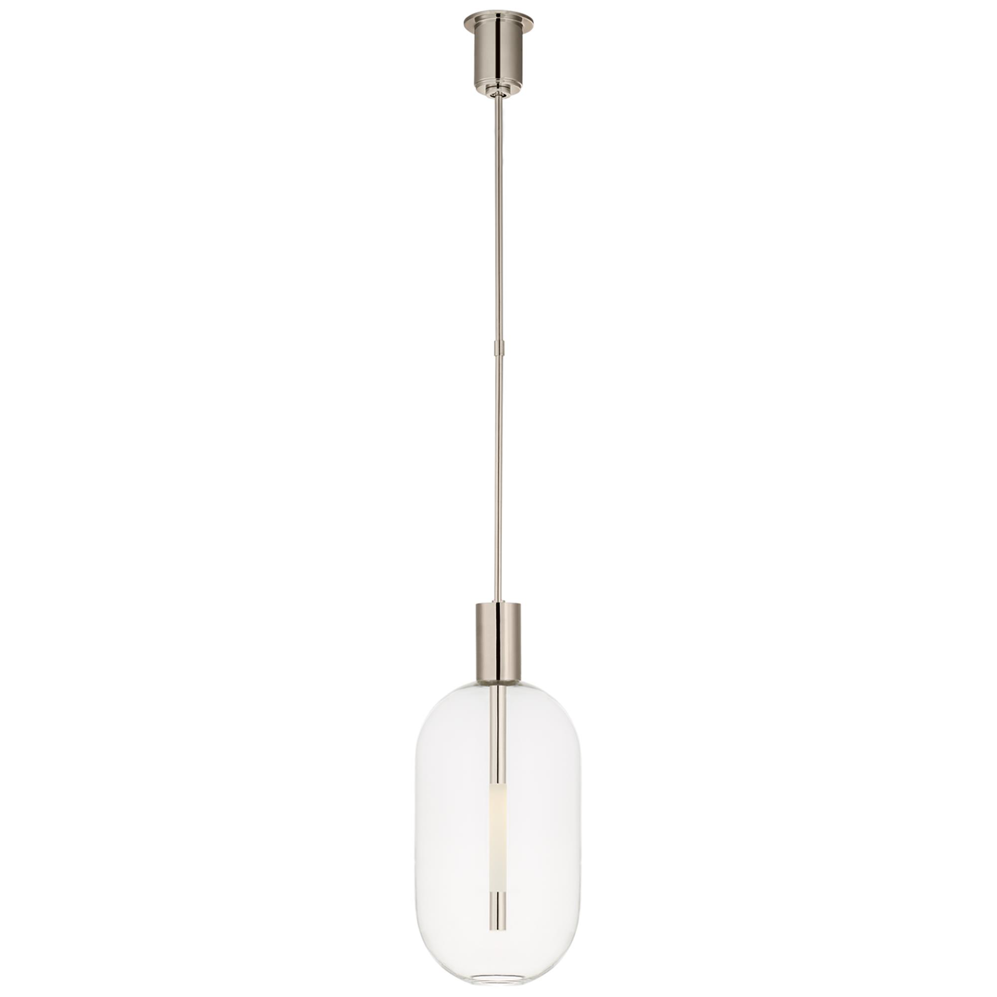 Shown in Polished Nickel finish and Clear glass and Clear Glass shade