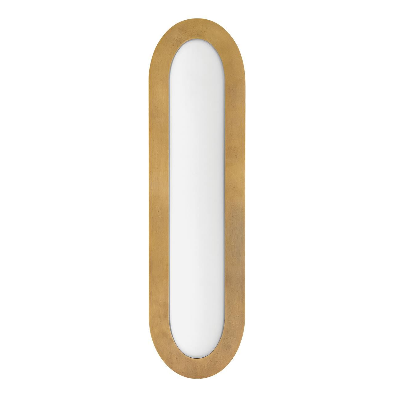 Shown in Heritage Brass finish and Etched Opal glass