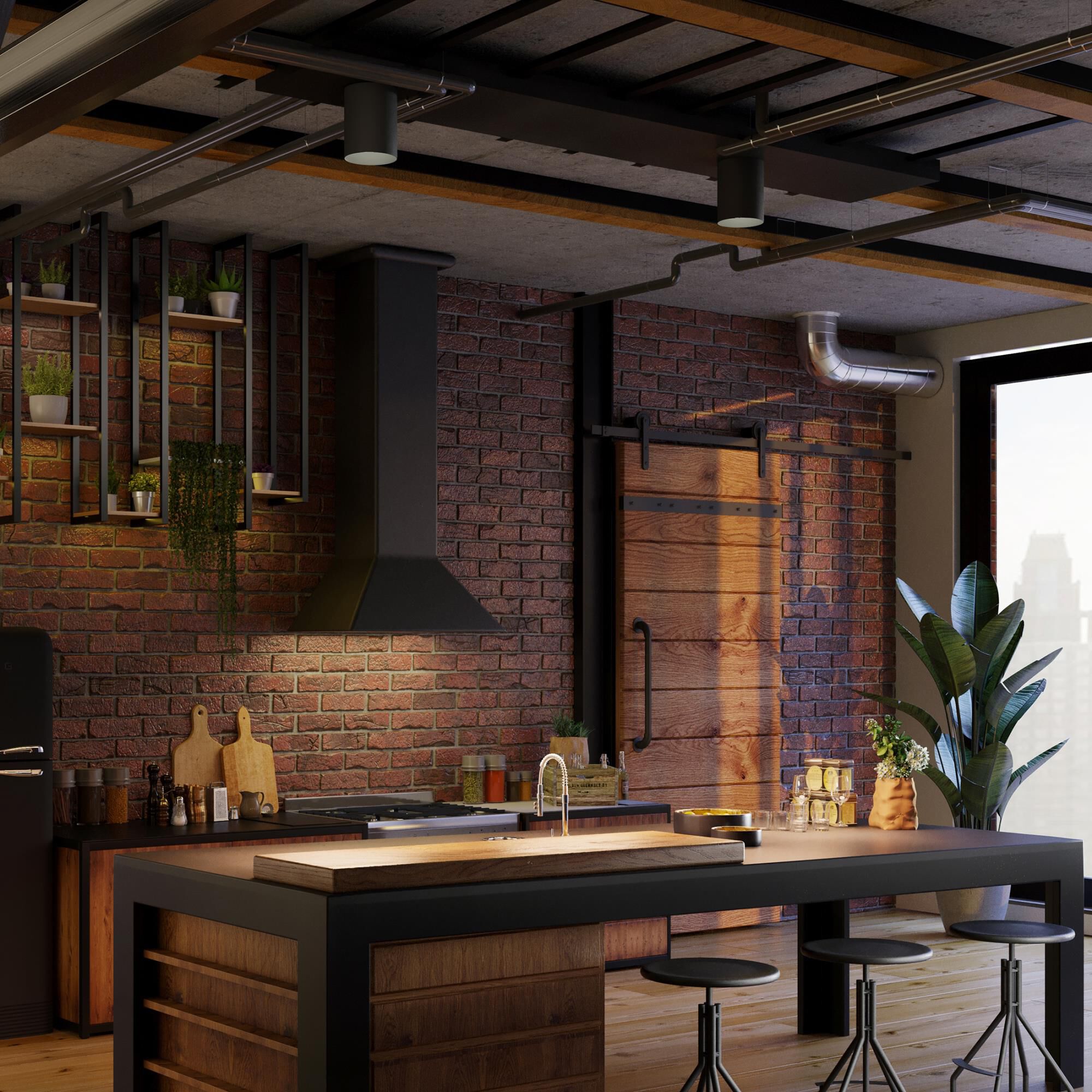 Shown in Black finish