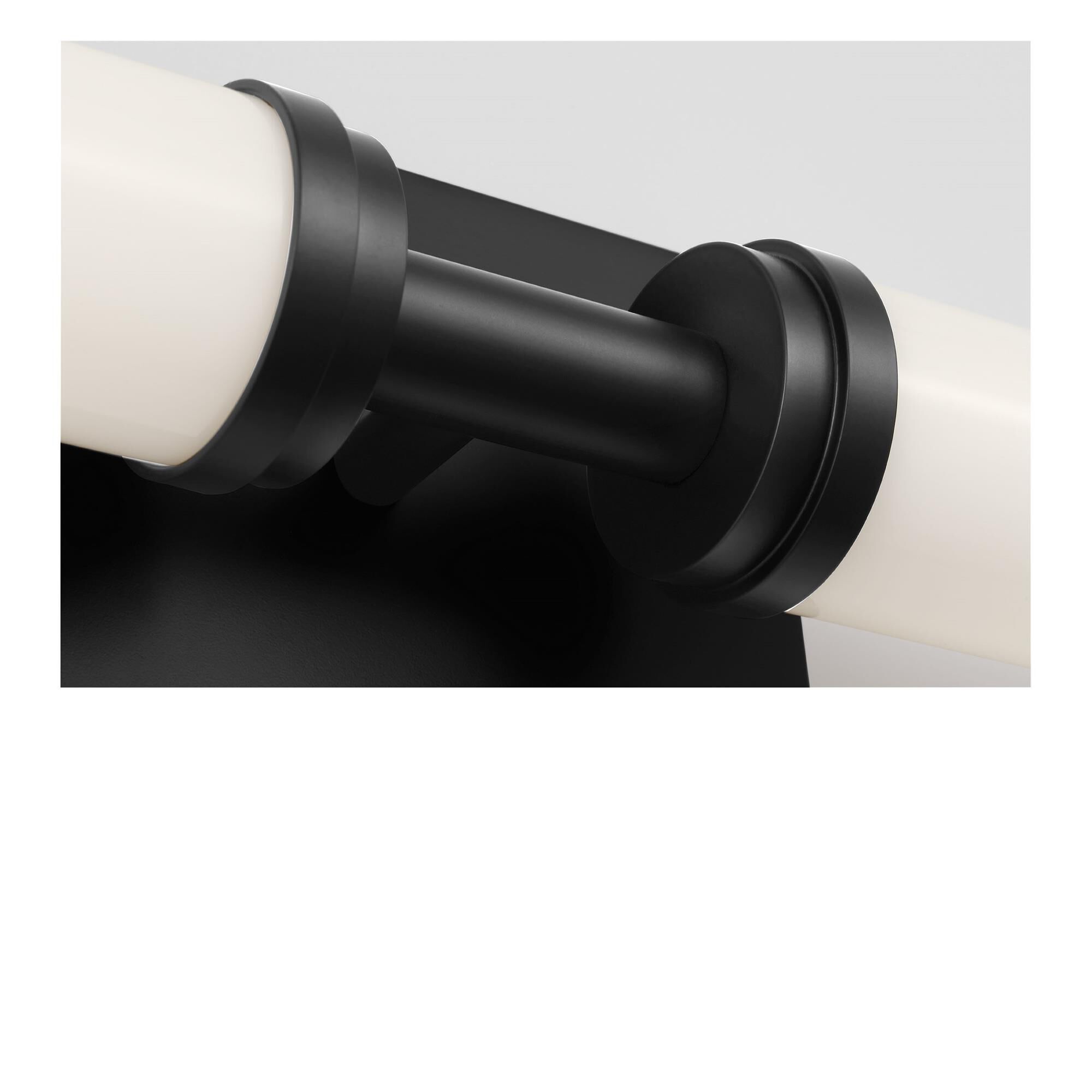 Shown in Midnight Black finish and White Acrylic shade