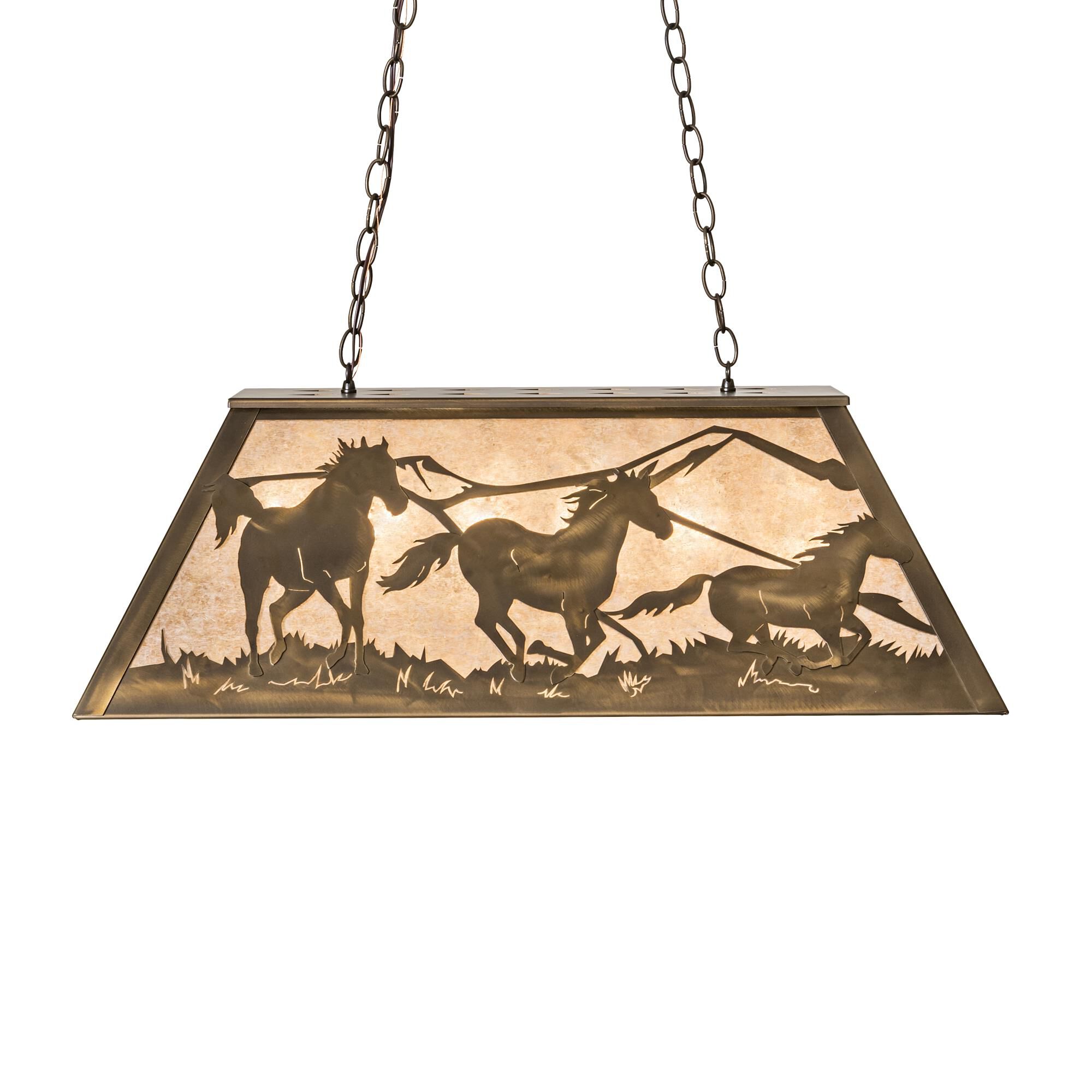 Running Horses 33 Inch Billiard Light by Meyda Lighting