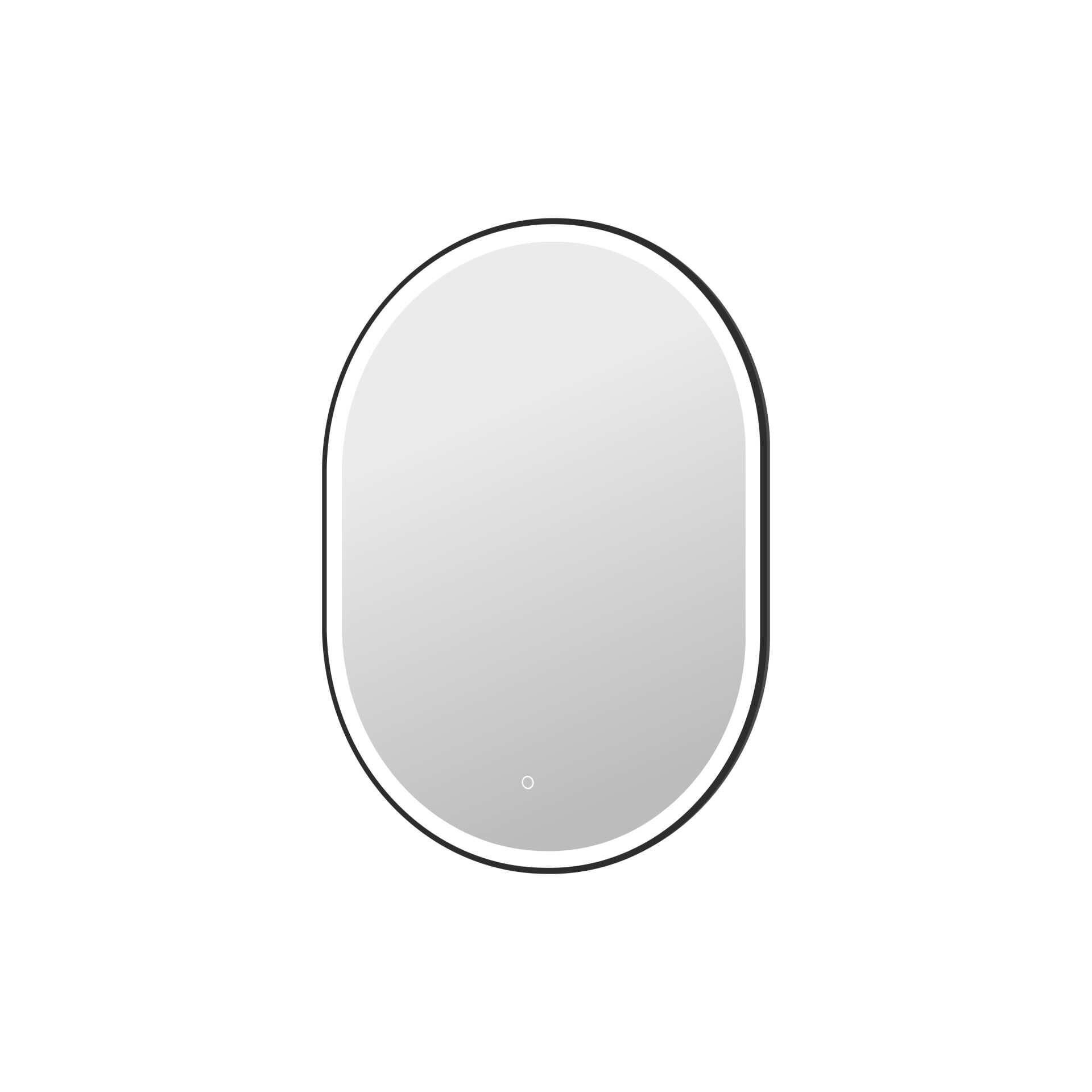 Harmoni 40 Inch Oval LED Lighted Mirror by Elegant Decor
