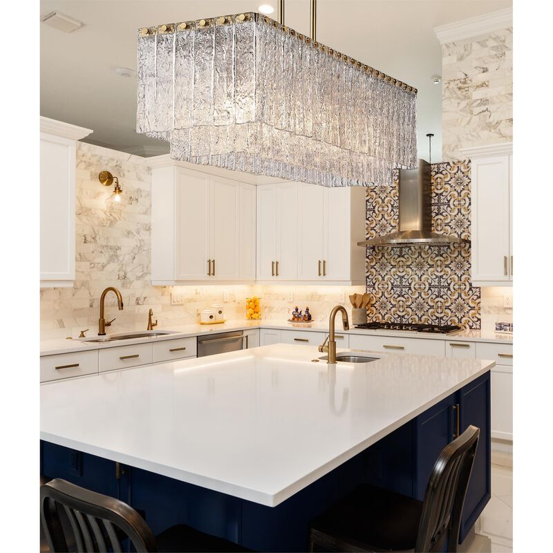 Glacier 42 Inch 5 Light Linear Suspension Light by Z-Lite
