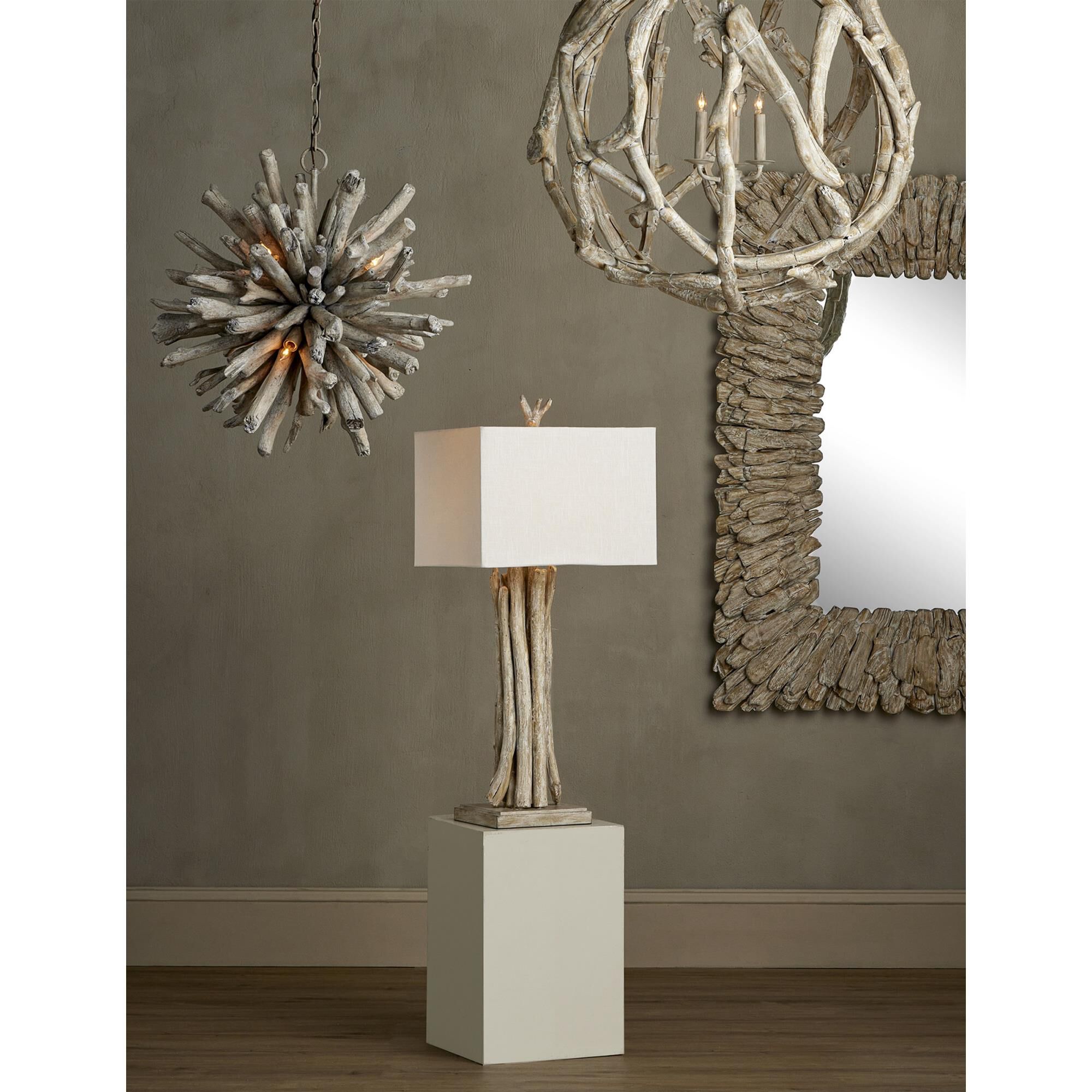 Driftwood 34 Inch Table Lamp by Currey and Company
